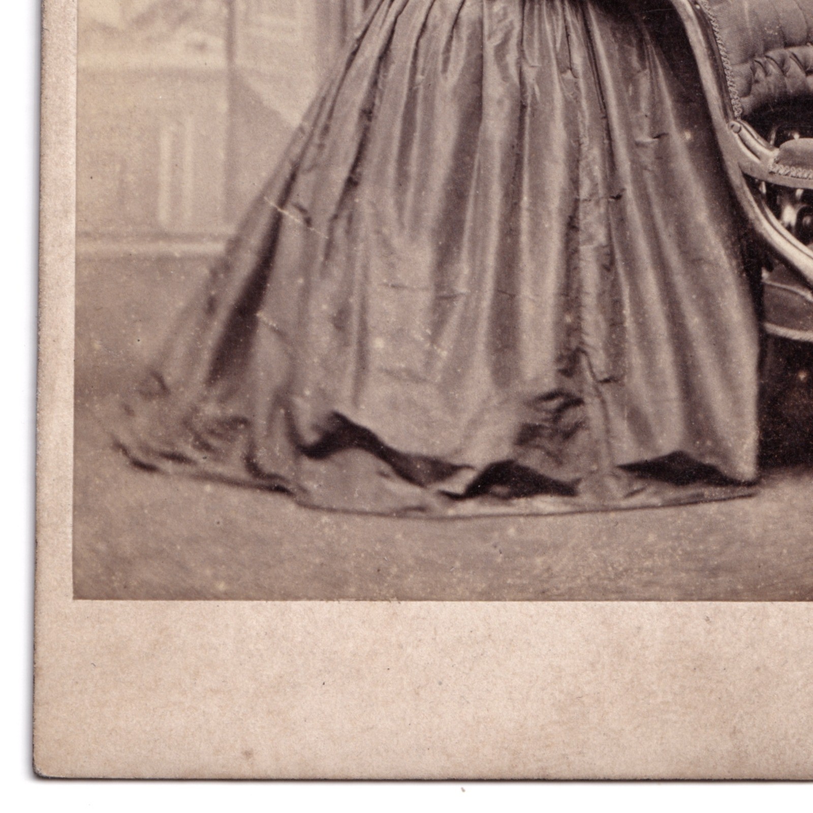 CDV: CDV: Lady in Wide Bell-Shaped Skirt. Turnbull & Son, Glasgow Card.: catalogue image 7