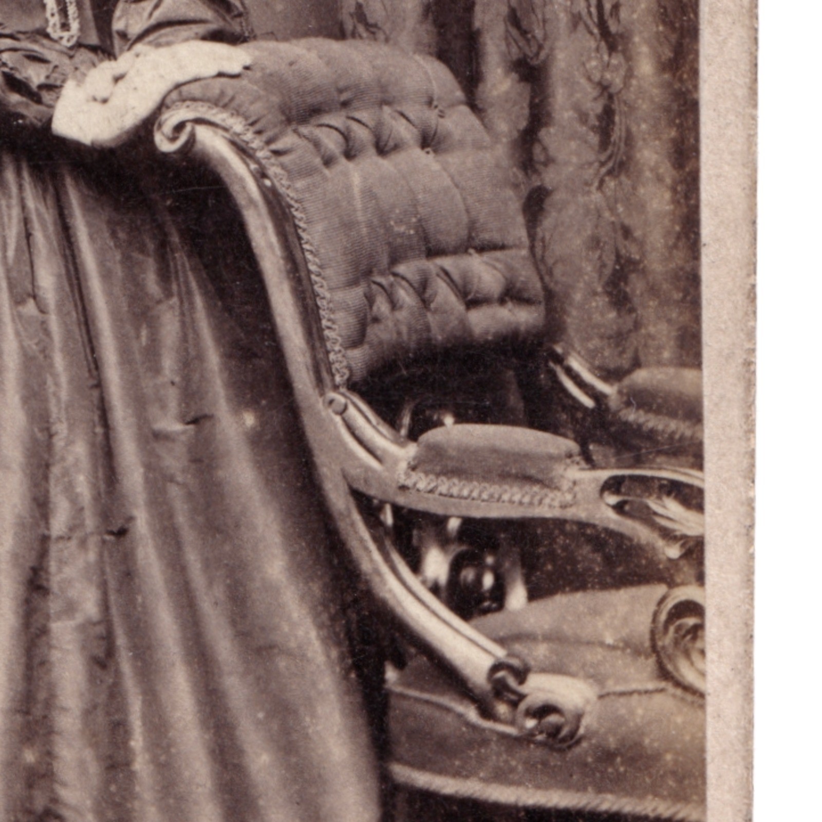 CDV: CDV: Lady in Wide Bell-Shaped Skirt. Turnbull & Son, Glasgow Card.: catalogue image 9
