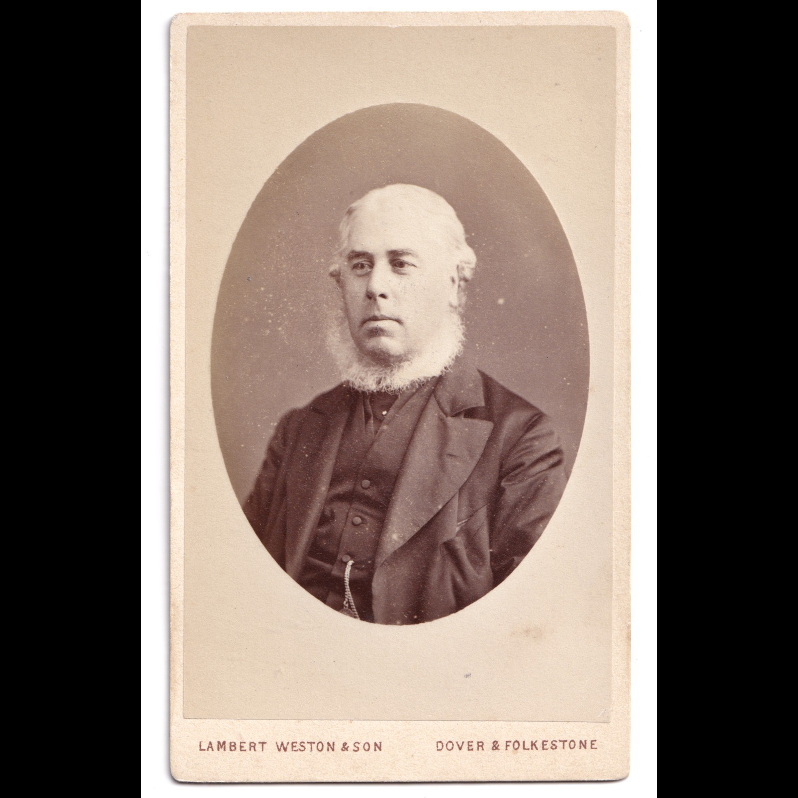 CDV: CDV: Lambert Weston & Son, Dover & Folkestone. Man with Chin Beard.: catalogue image 1