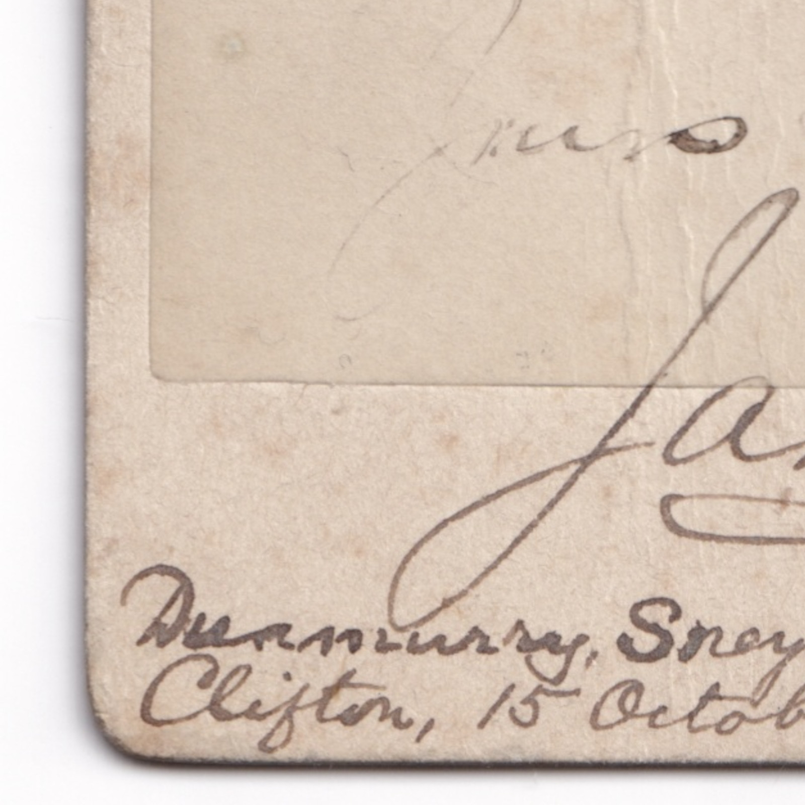 CDV: CDV Male Portrait, Possible ID, James Stewart. Frederick Hopkins, Clifton Card.: catalogue image 5