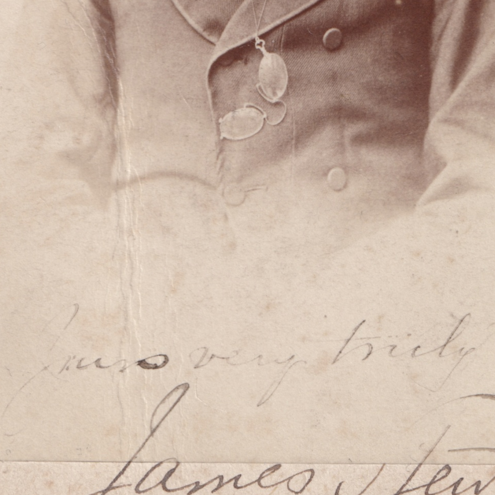 CDV: CDV Male Portrait, Possible ID, James Stewart. Frederick Hopkins, Clifton Card.: catalogue image 8