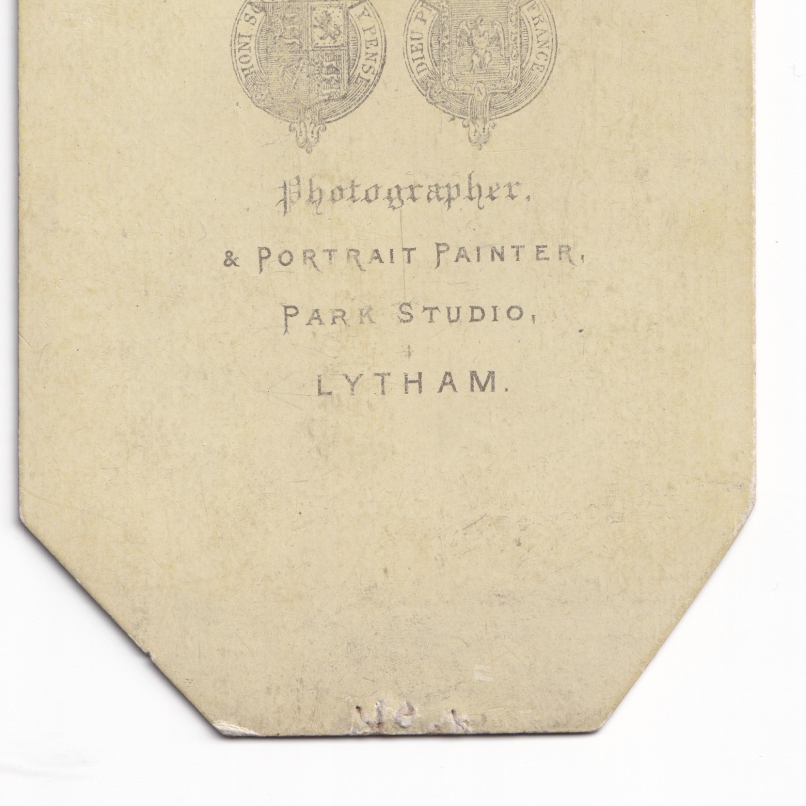 CDV: CDV: Man in Suit, Wardley, Lytham Card. Possibly Manchester Military Related.: catalogue image 12