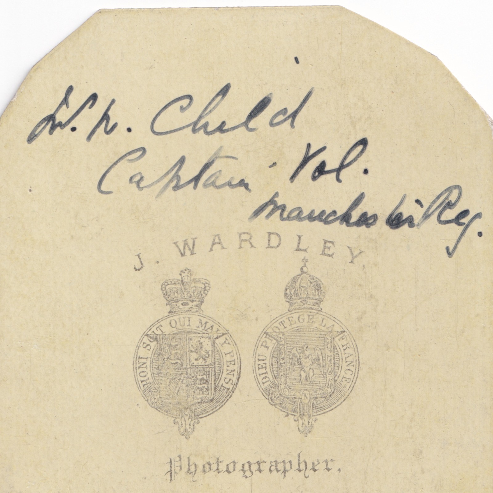 CDV: CDV: Man in Suit, Wardley, Lytham Card. Possibly Manchester Military Related.: catalogue image 16