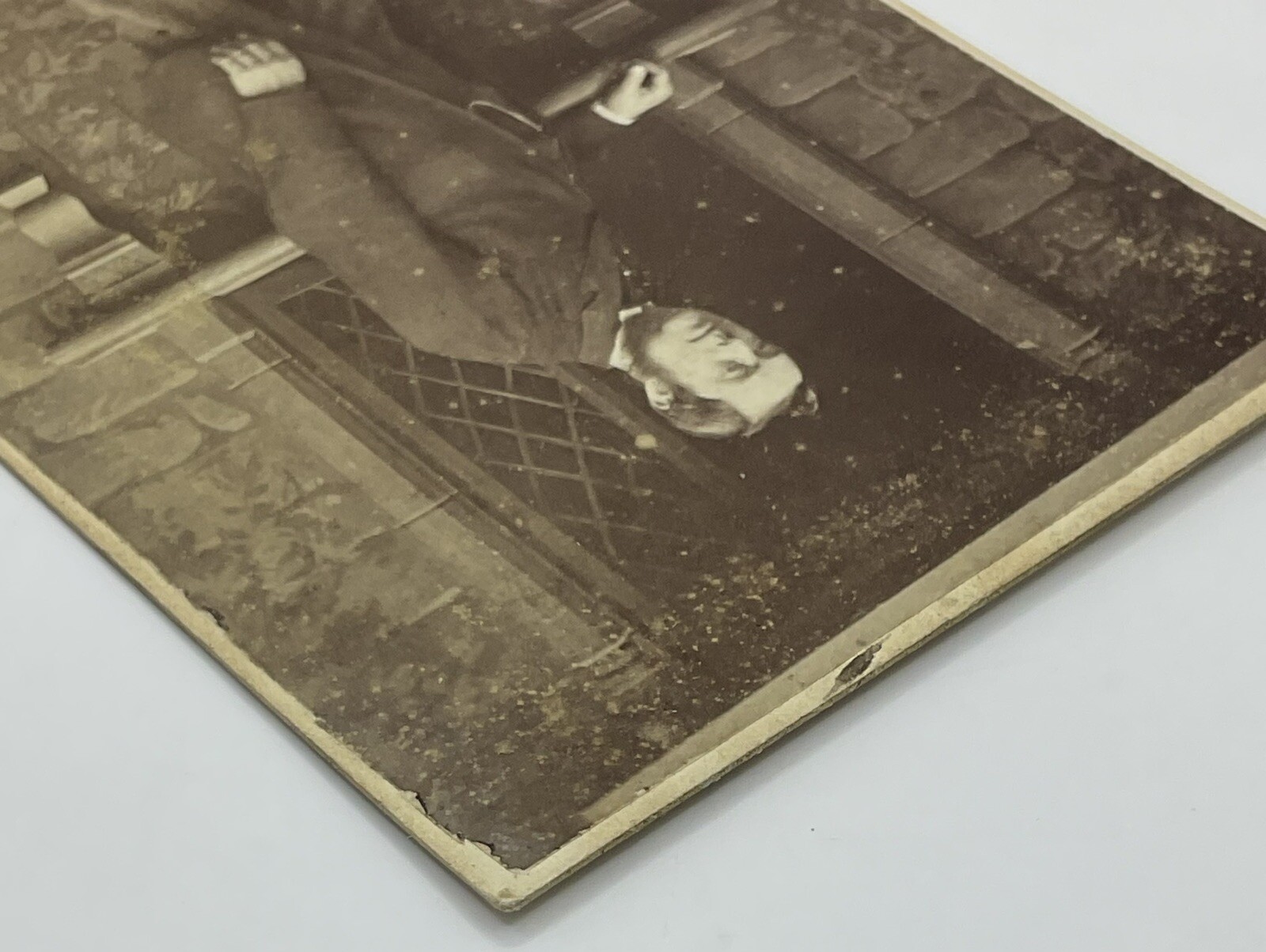 CDV: CDV: Man Standing by a Leaded Window on a Stone Wall. Stuart Brothers, London.: catalogue image 4