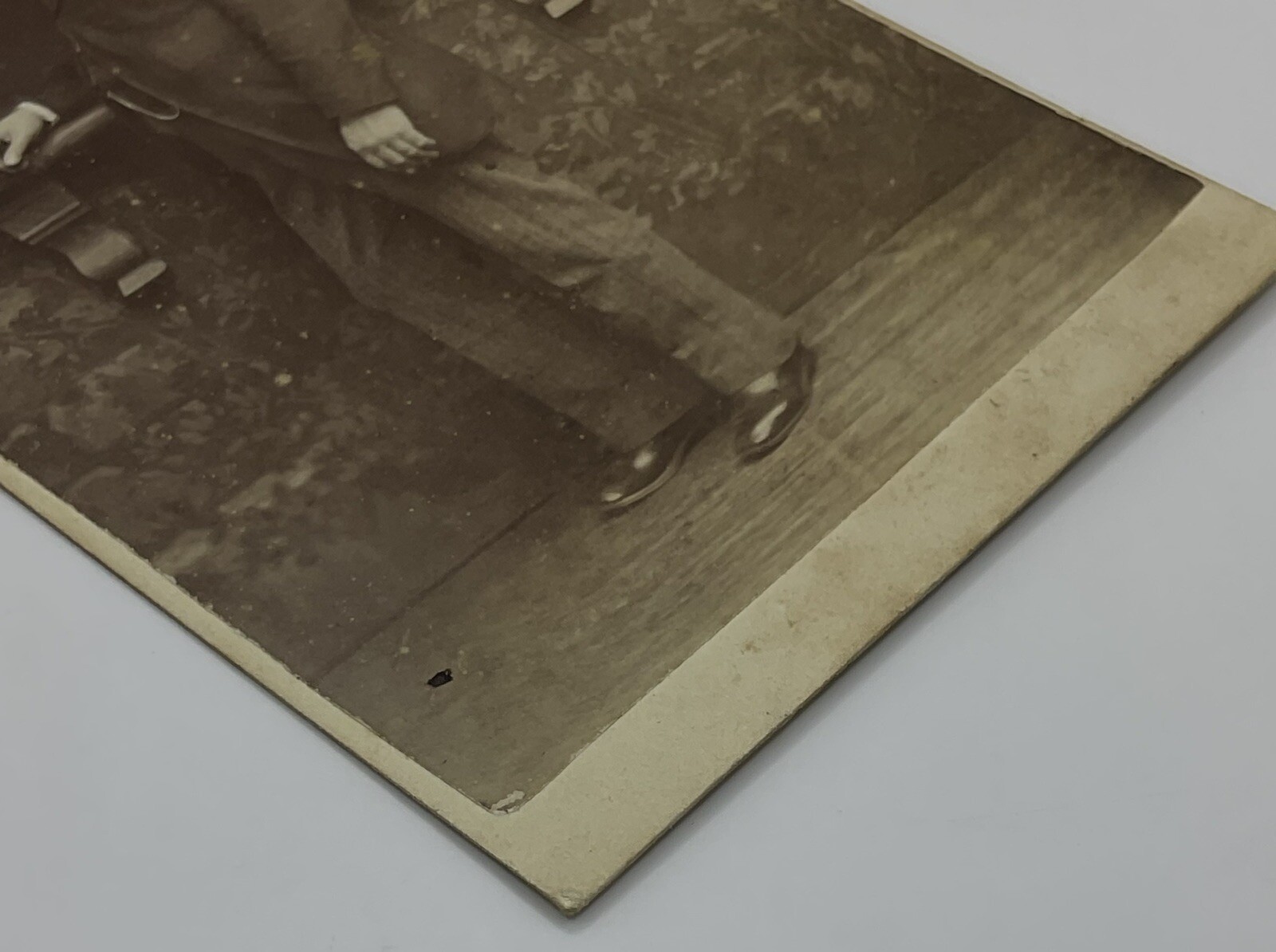 CDV: CDV: Man Standing by a Leaded Window on a Stone Wall. Stuart Brothers, London.: catalogue image 8