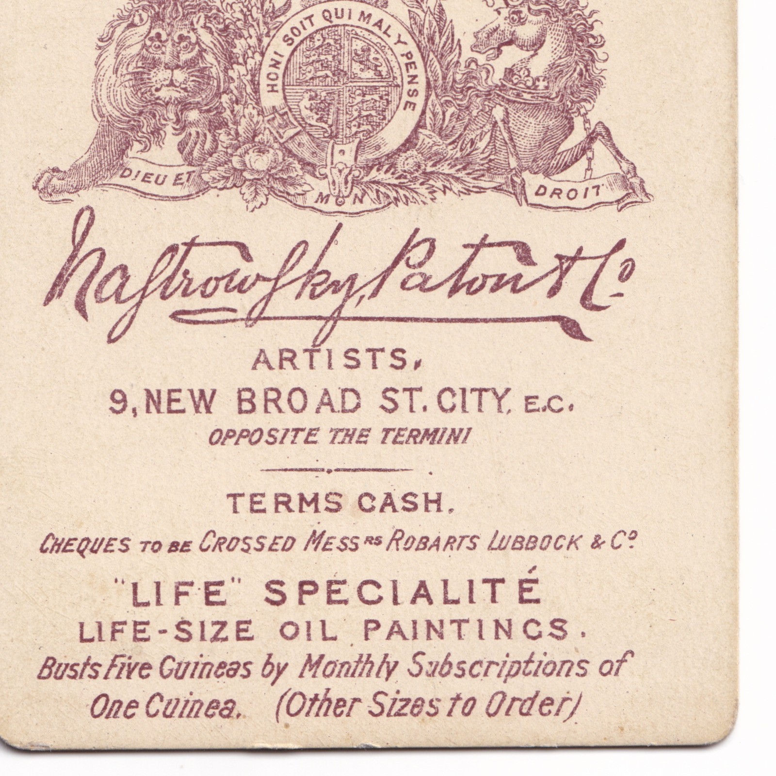CDV: CDV: Man with Beard, Nastrowsky, Paton & Co Card.: catalogue image 16