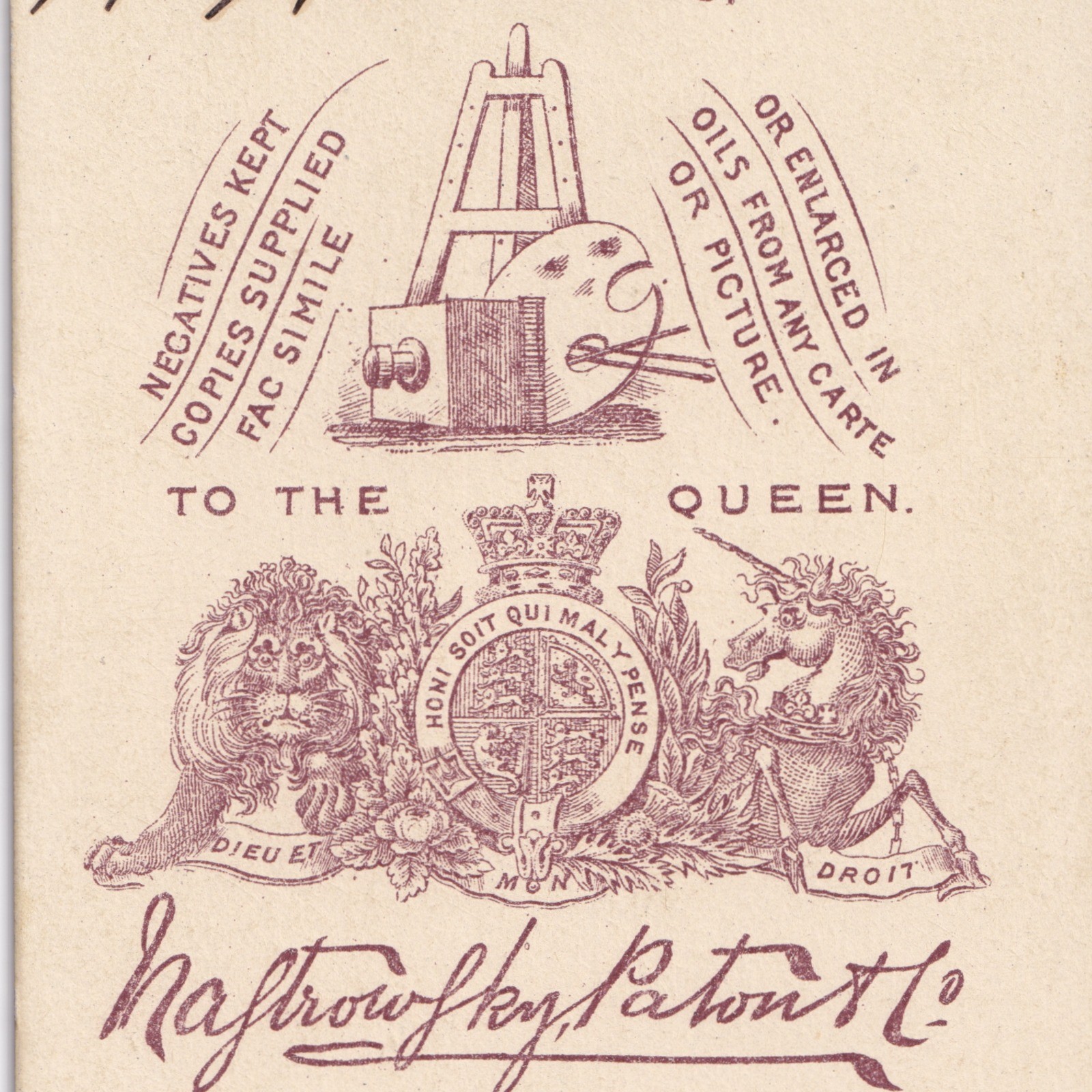 CDV: CDV: Man with Beard, Nastrowsky, Paton & Co Card.: catalogue image 20