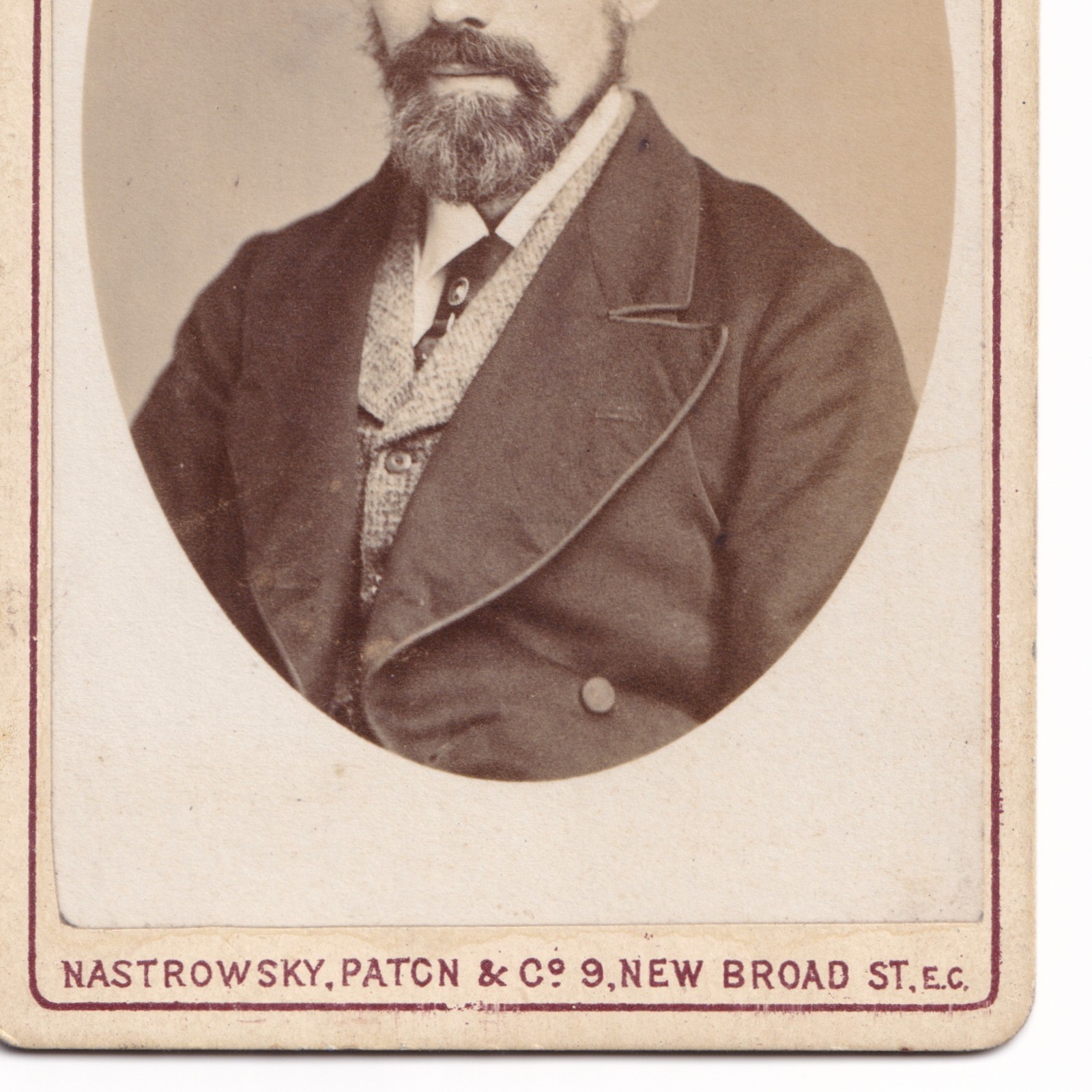 CDV: CDV: Man with Beard, Nastrowsky, Paton & Co Card.: catalogue image 7