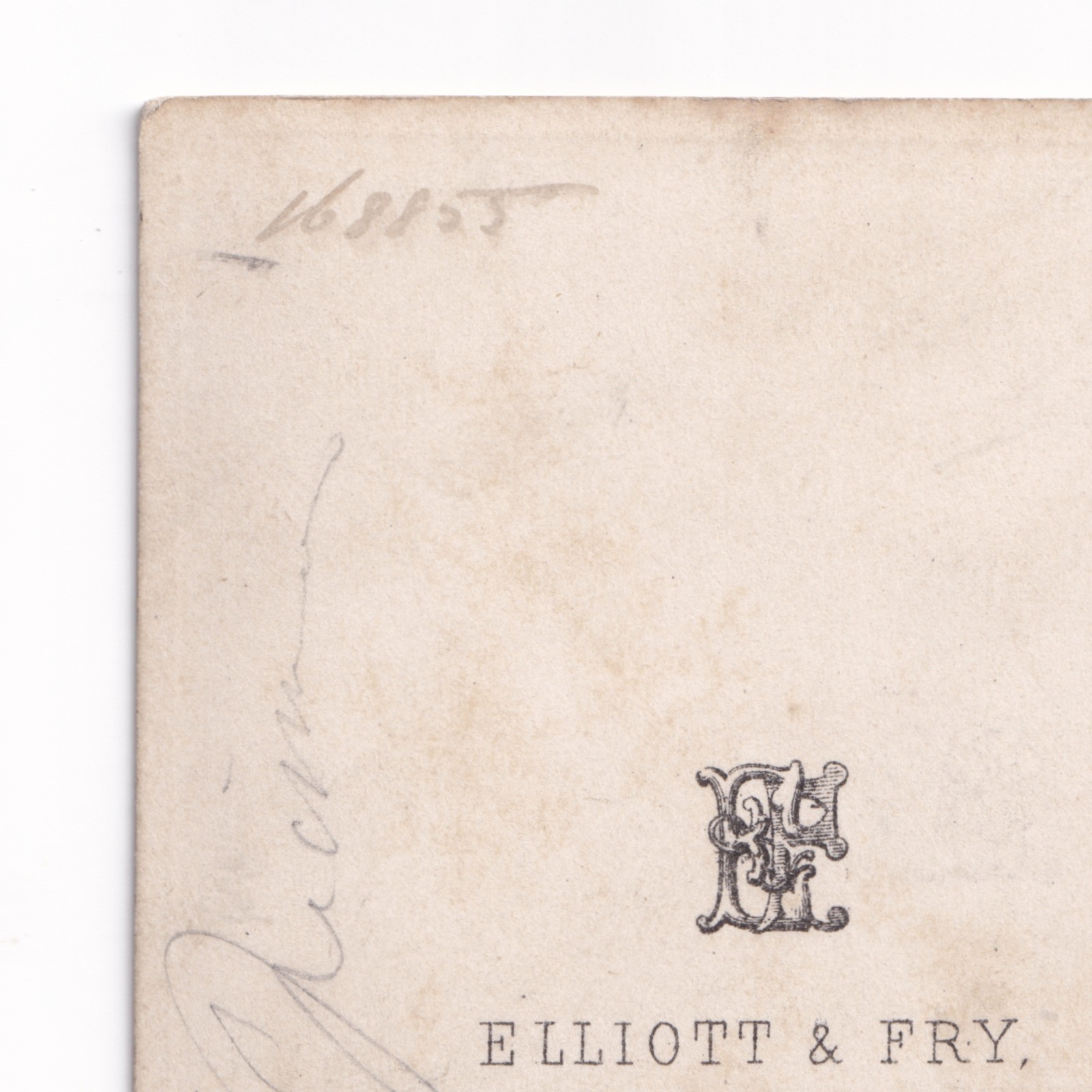 CDV: CDV, Man with Mutton Chops. Elliott & Fry Card, Baker St.: catalogue image 12
