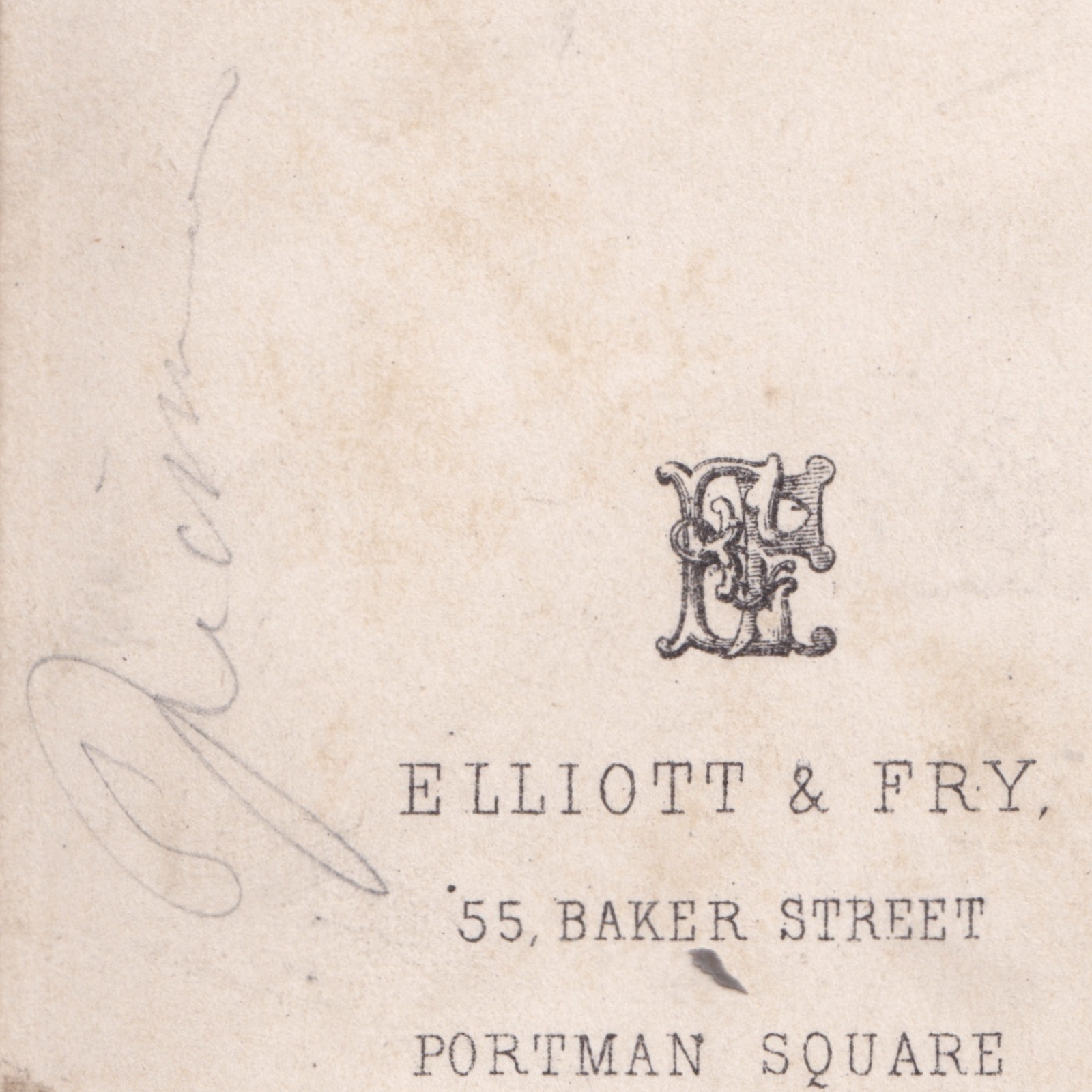 CDV: CDV, Man with Mutton Chops. Elliott & Fry Card, Baker St.: catalogue image 18