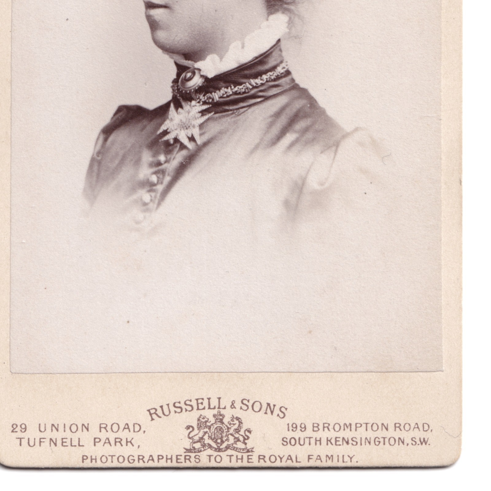 CDV: CDV: Russell & Sons Card, London. Elegant Young Woman Wearing Jewellery.: catalogue image 7
