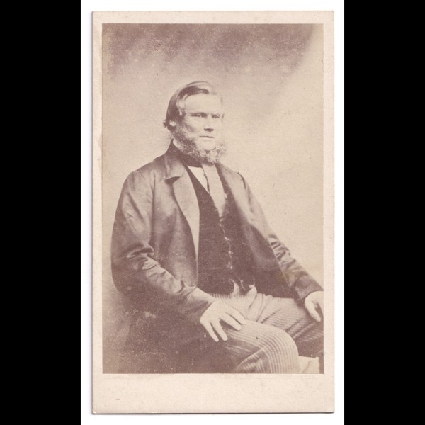 CDV: CDV: Seated Man, Possibly a James Campbell, Born 1804 in Bangor, Down, Ireland.: catalogue image 1