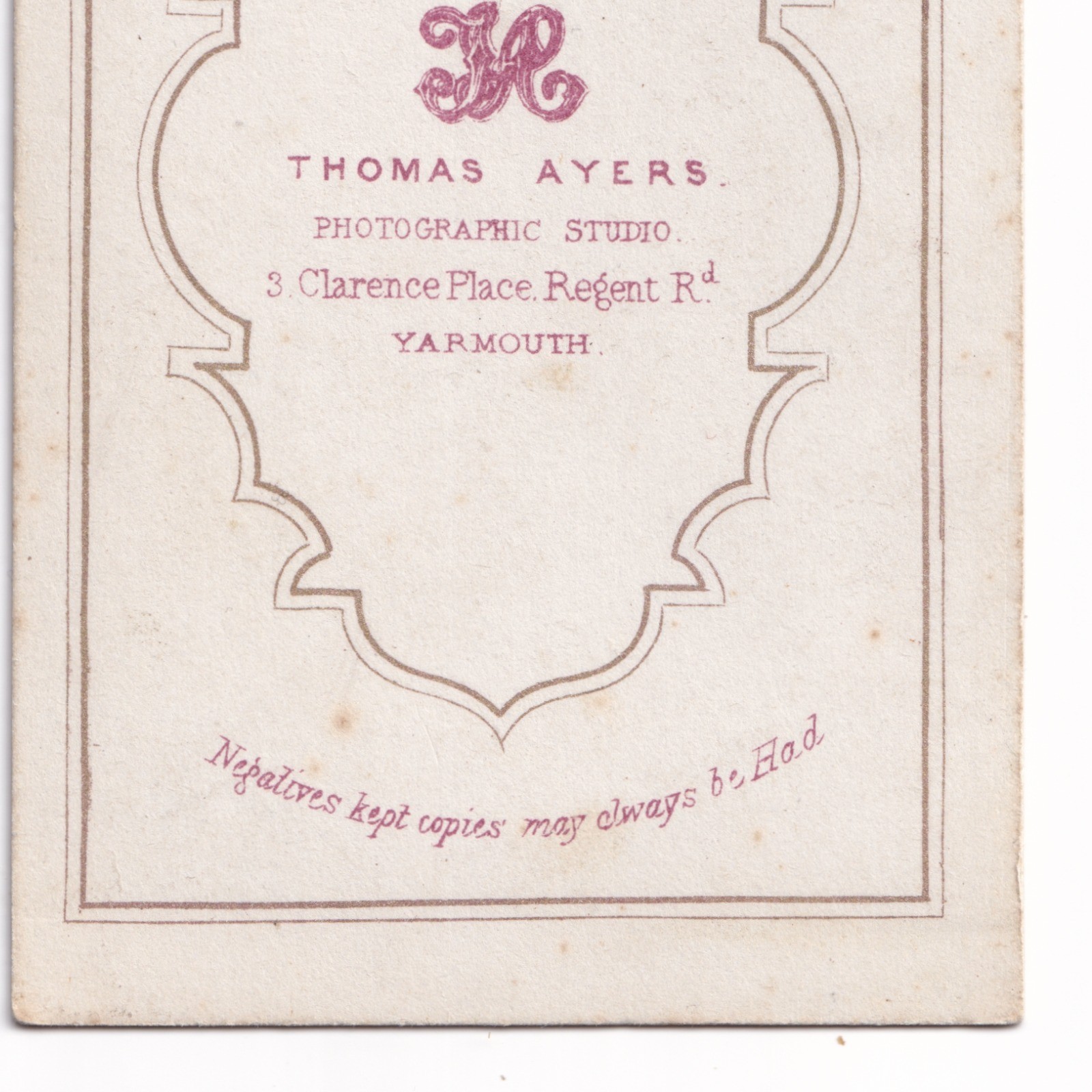 CDV: CDV: Thomas Ayers Card, Yarmouth. Seated Woman, Full Dress, Reading. Ornate Desk: catalogue image 13