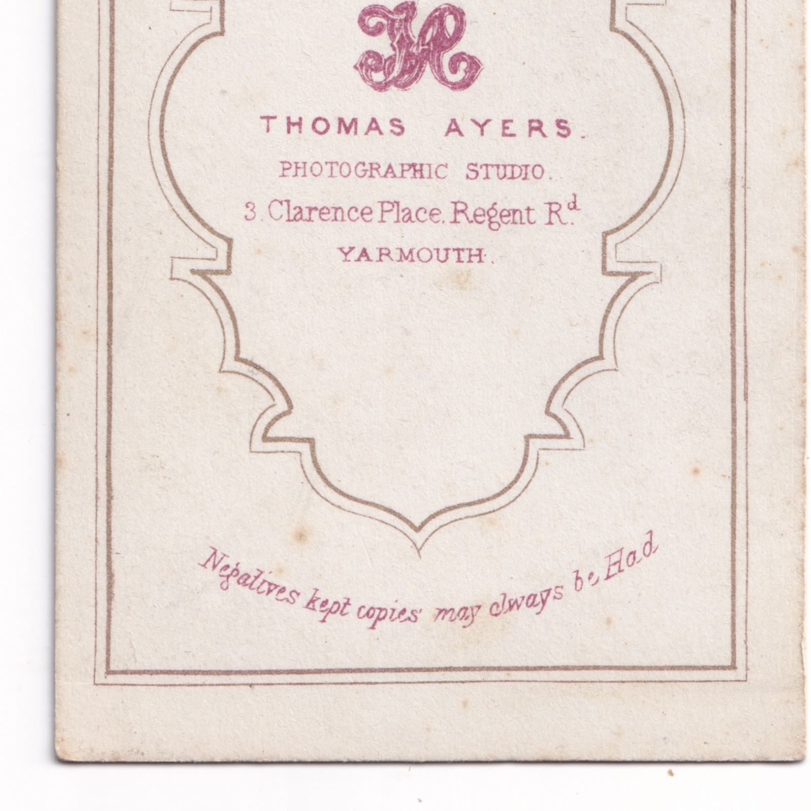 CDV: CDV: Thomas Ayers Card, Yarmouth. Seated Woman, Full Dress, Reading. Ornate Desk: catalogue image 14
