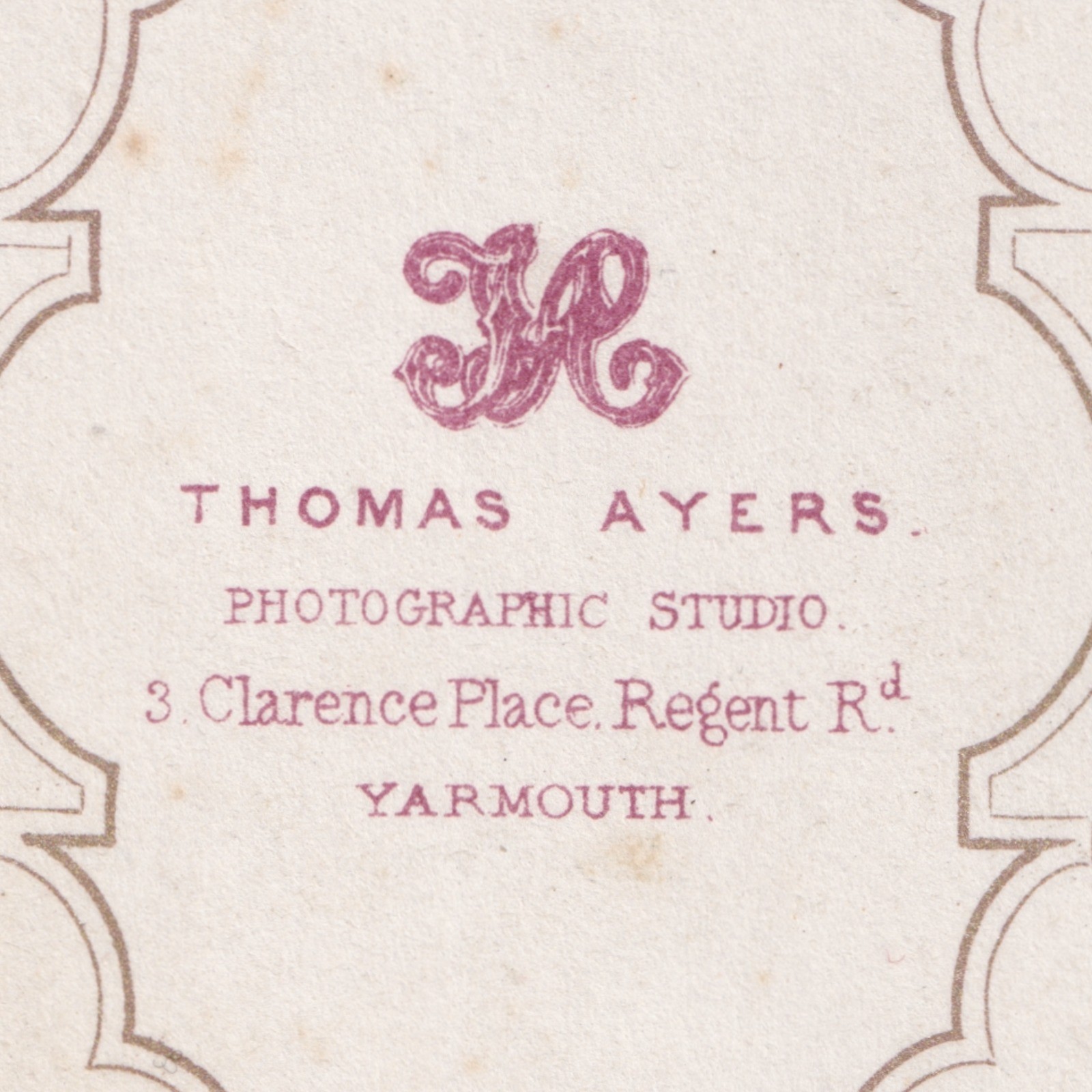 CDV: CDV: Thomas Ayers Card, Yarmouth. Seated Woman, Full Dress, Reading. Ornate Desk: catalogue image 15