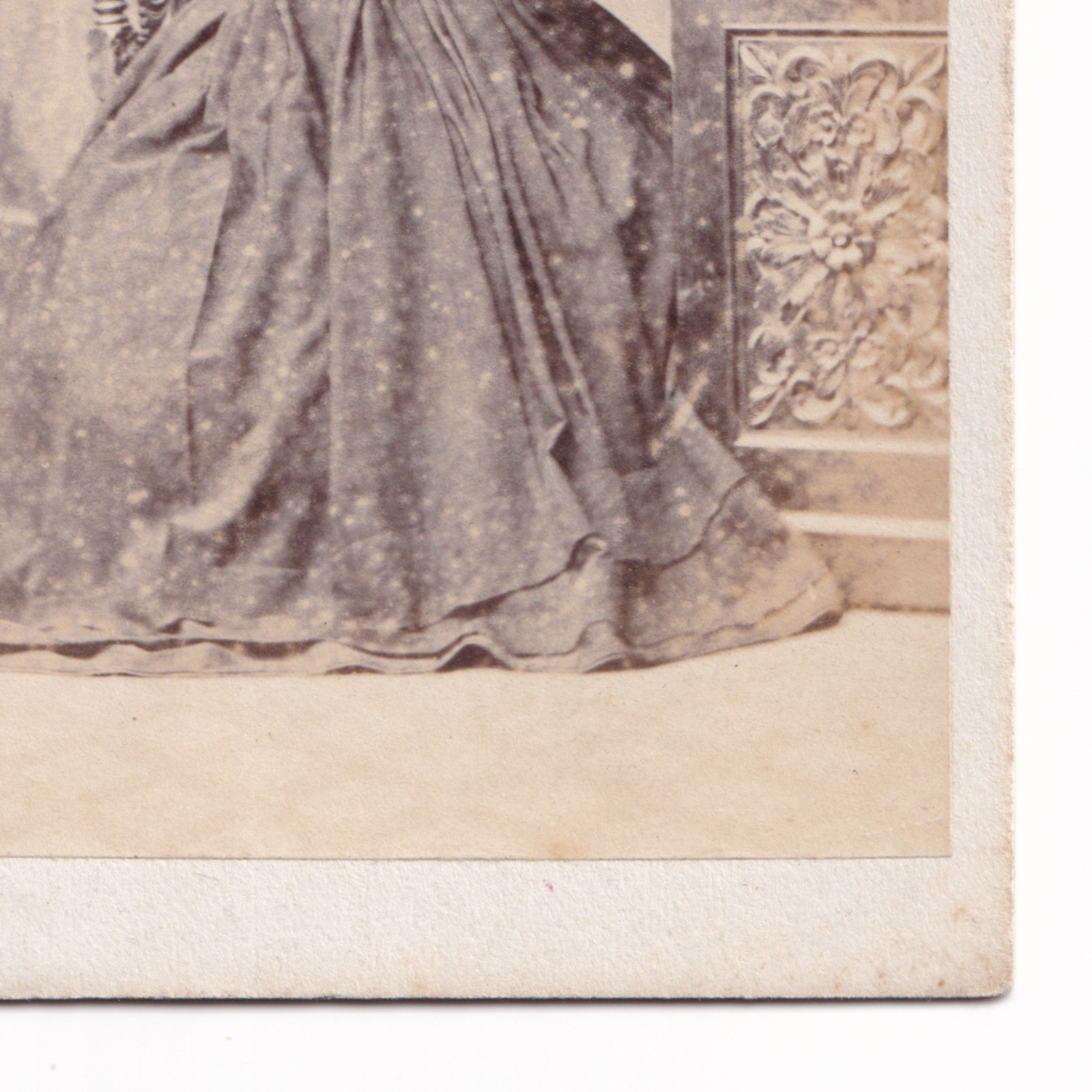 CDV: CDV: Thomas Ayers Card, Yarmouth. Seated Woman, Full Dress, Reading. Ornate Desk: catalogue image 8