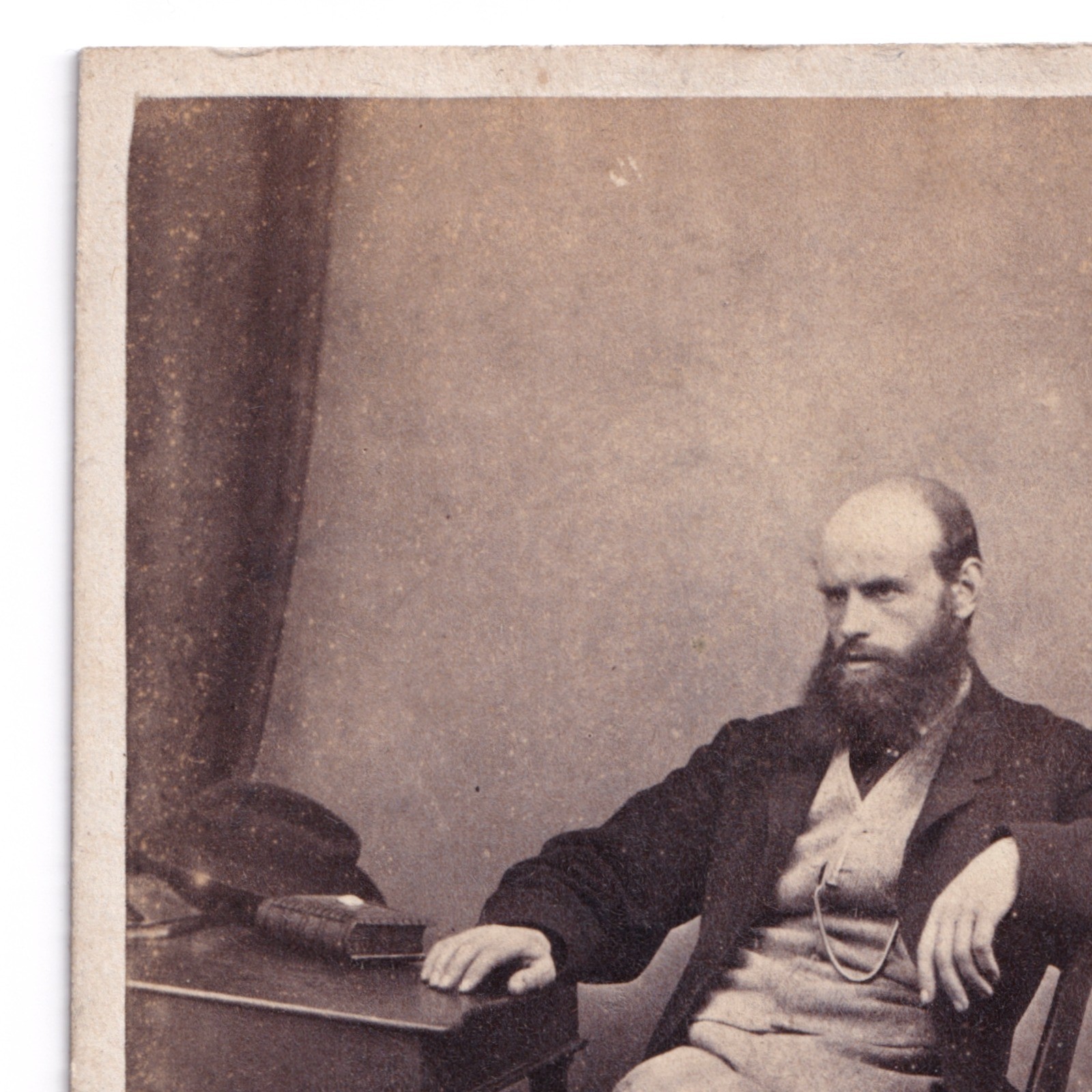 CDV: CDV: W.F. Ferguson Card, Holmfirth, Yorkshire. Seated Man with Beard.: catalogue image 10