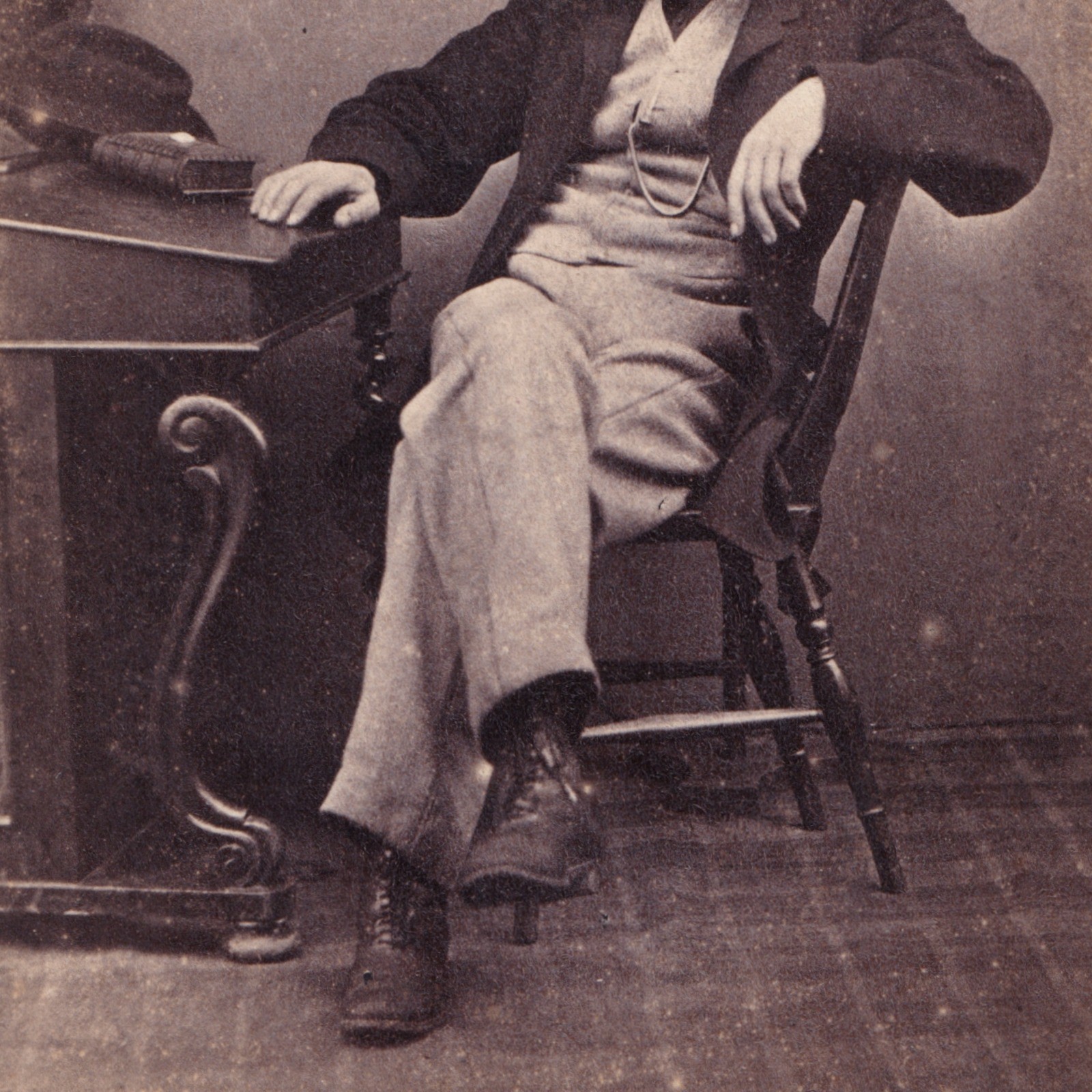 CDV: CDV: W.F. Ferguson Card, Holmfirth, Yorkshire. Seated Man with Beard.: catalogue image 11