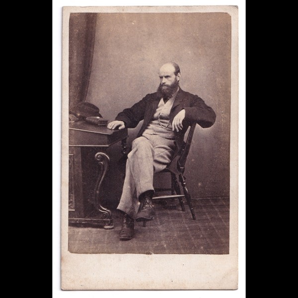 CDV: CDV: W.F. Ferguson Card, Holmfirth, Yorkshire. Seated Man with Beard.: catalogue image 1