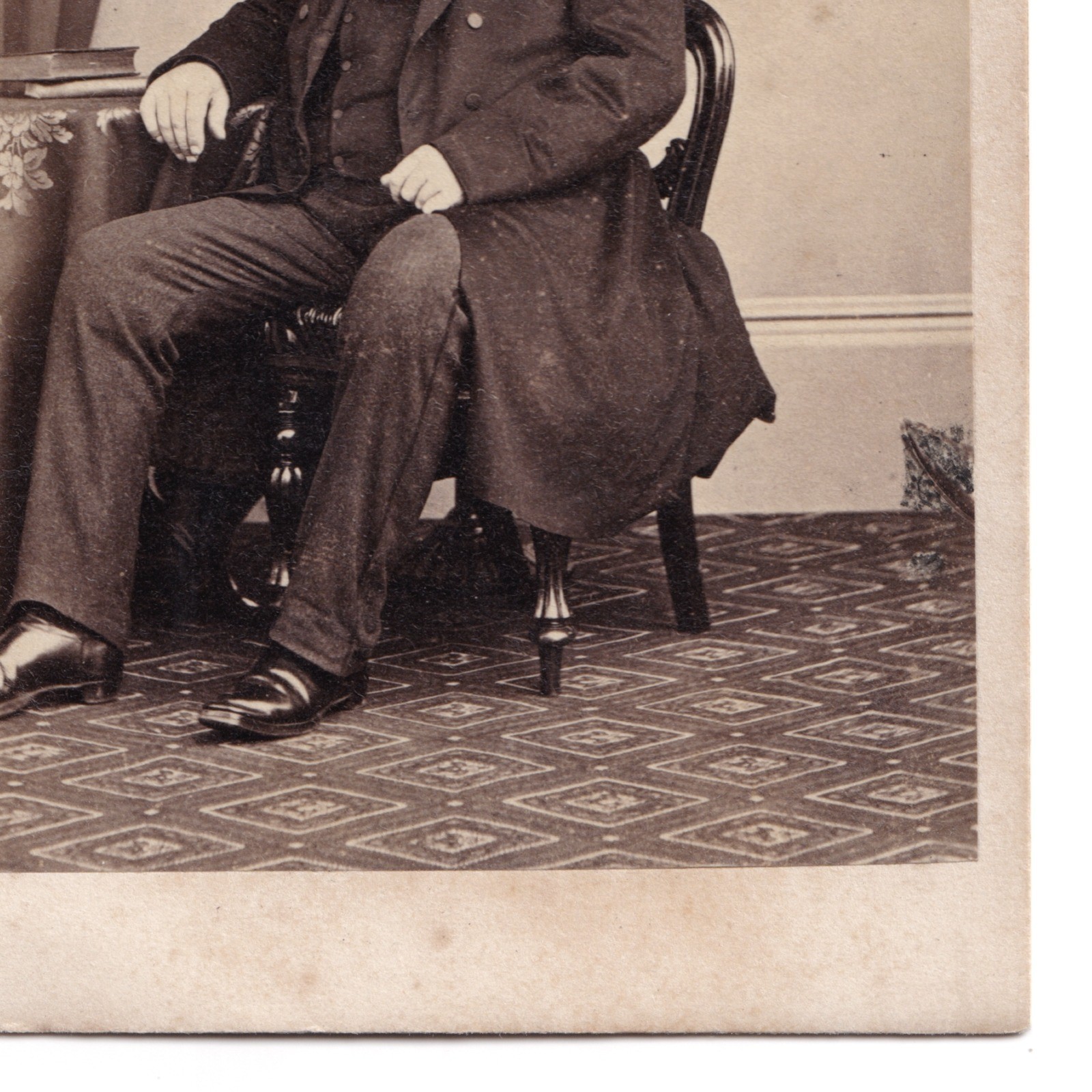 CDV: CDV: W. Spanton Card, Bury St Edmunds. Older Seated Man. Smartly Dressed.: catalogue image 7