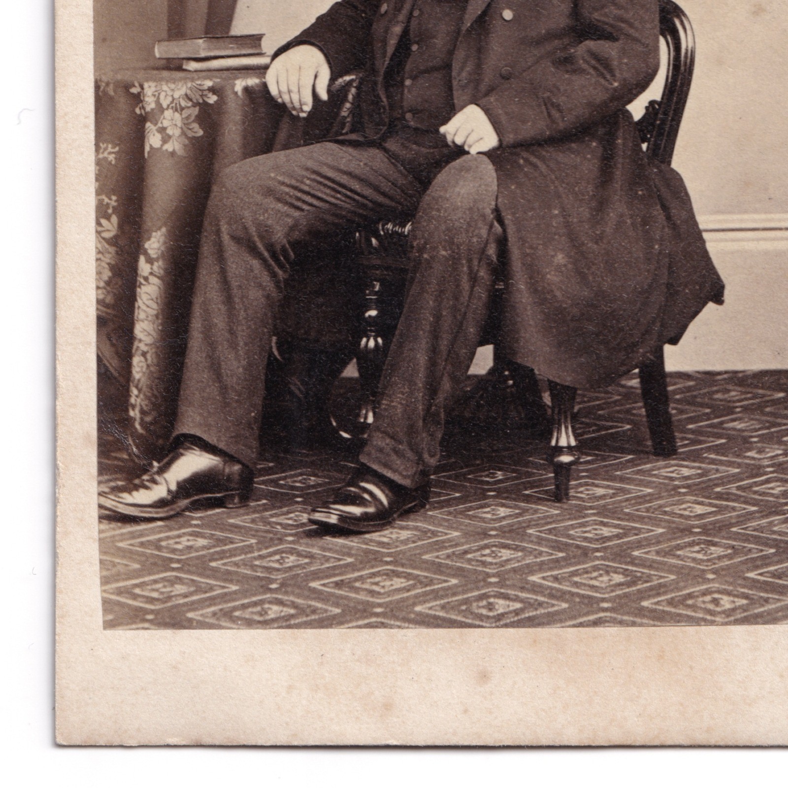 CDV: CDV: W. Spanton Card, Bury St Edmunds. Older Seated Man. Smartly Dressed.: catalogue image 8