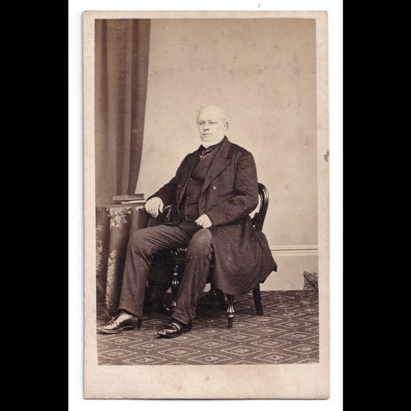 CDV: CDV: W. Spanton Card, Bury St Edmunds. Older Seated Man. Smartly Dressed.: catalogue image 1