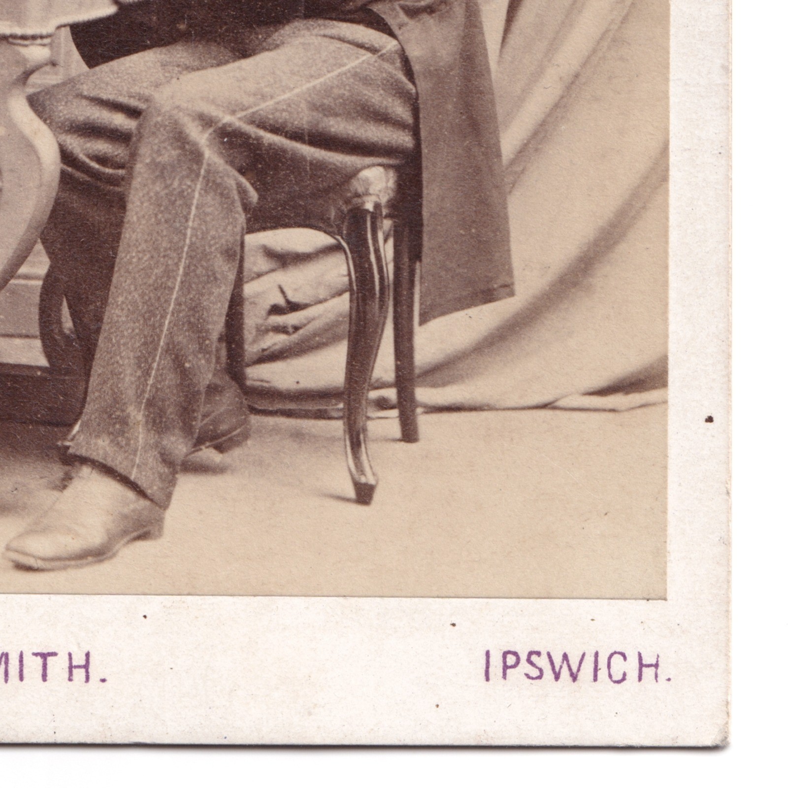 CDV: CDV: Walter Smith Card, Ipswich. Man sat at Desk.: catalogue image 8