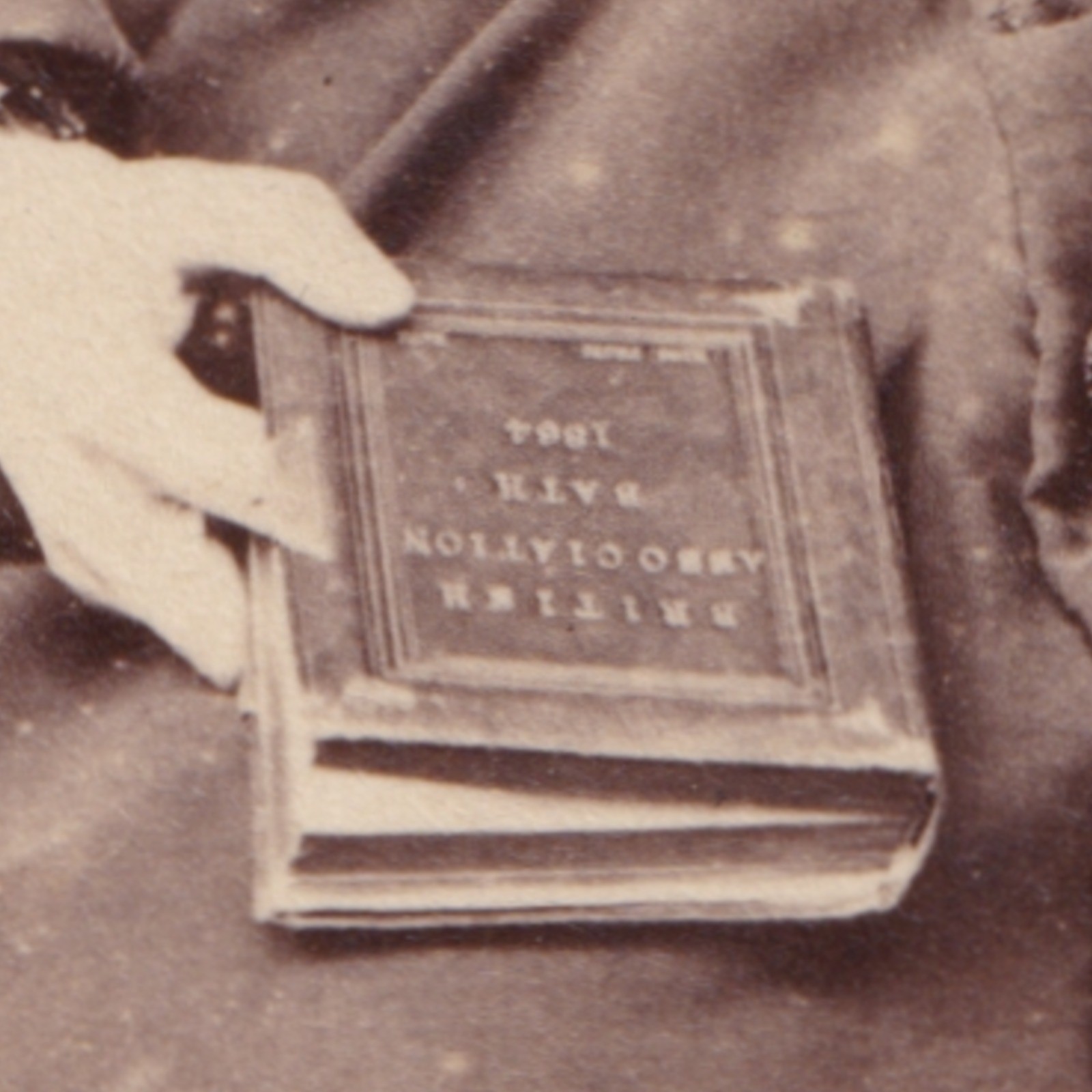 CDV: CDV, Woman Wearing Large Cross, Holding BRITISH ASSOCIATION BATH Book. W.G Lewis: catalogue image 10