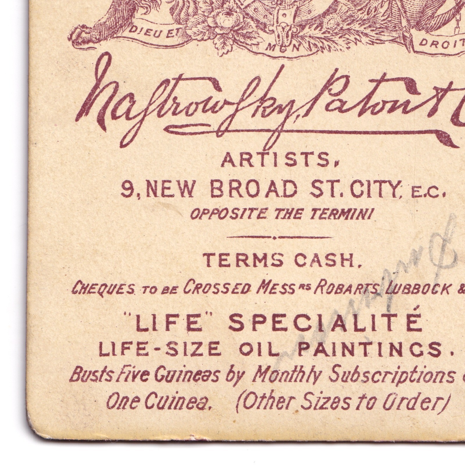 CDV: CDV: Young Man, Colour Tinted, Nastrowsky, Paton & Co Card.: catalogue image 15