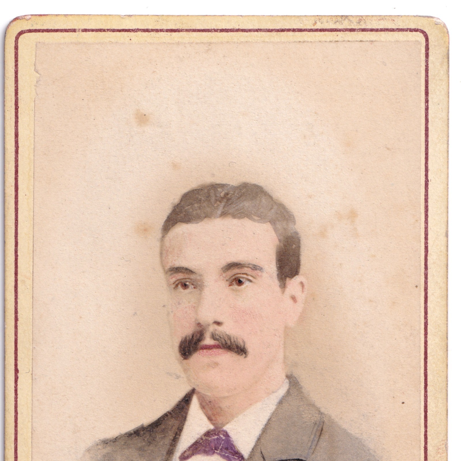 CDV: CDV: Young Man, Colour Tinted, Nastrowsky, Paton & Co Card.: catalogue image 4