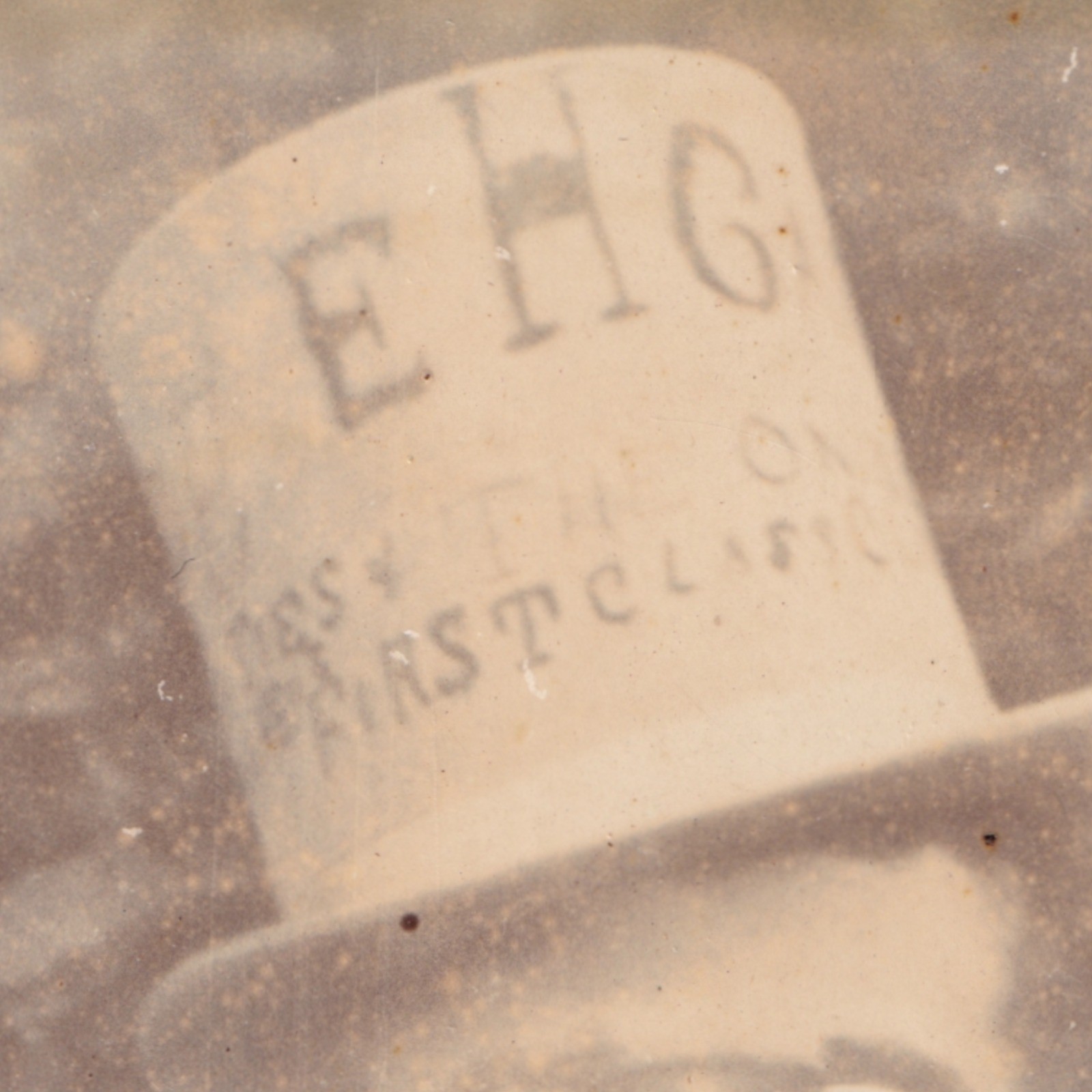 CDV: UNSOLVED CDV: Man in Promotional or Novelty Top Hat. EHG, First Class.: catalogue image 2