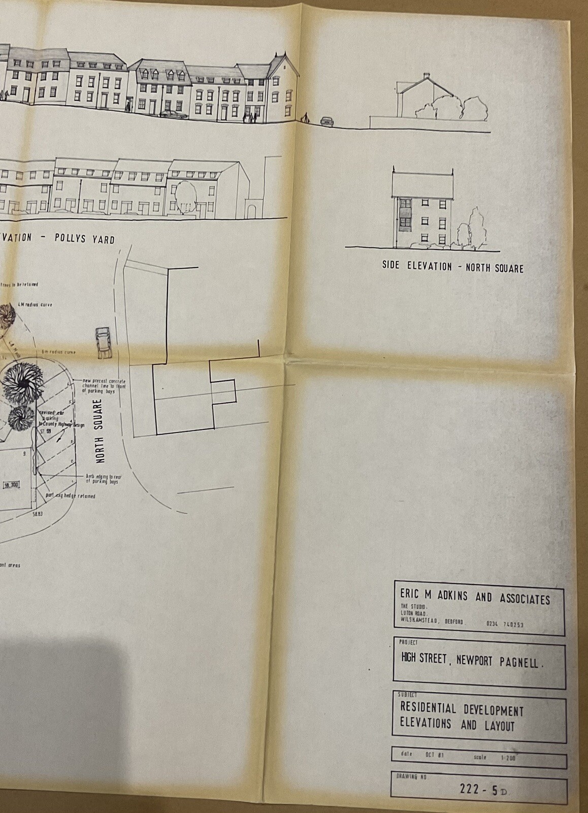 Ephemera: Newport Pagnell Interest. High Street Residential Development Layout Map.: catalogue image 4