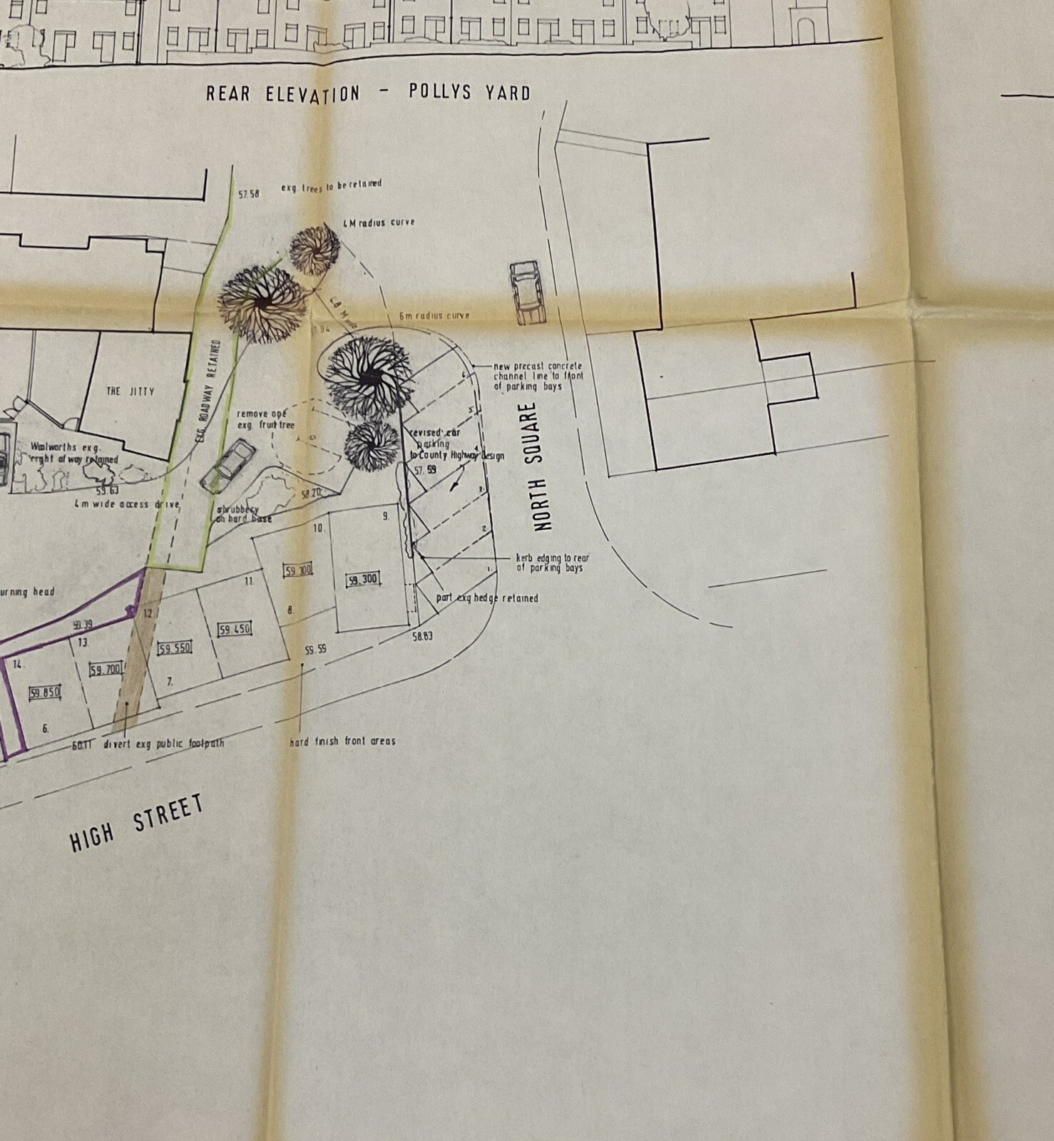 Ephemera: Newport Pagnell Interest. High Street Residential Development Layout Map.: catalogue image 6