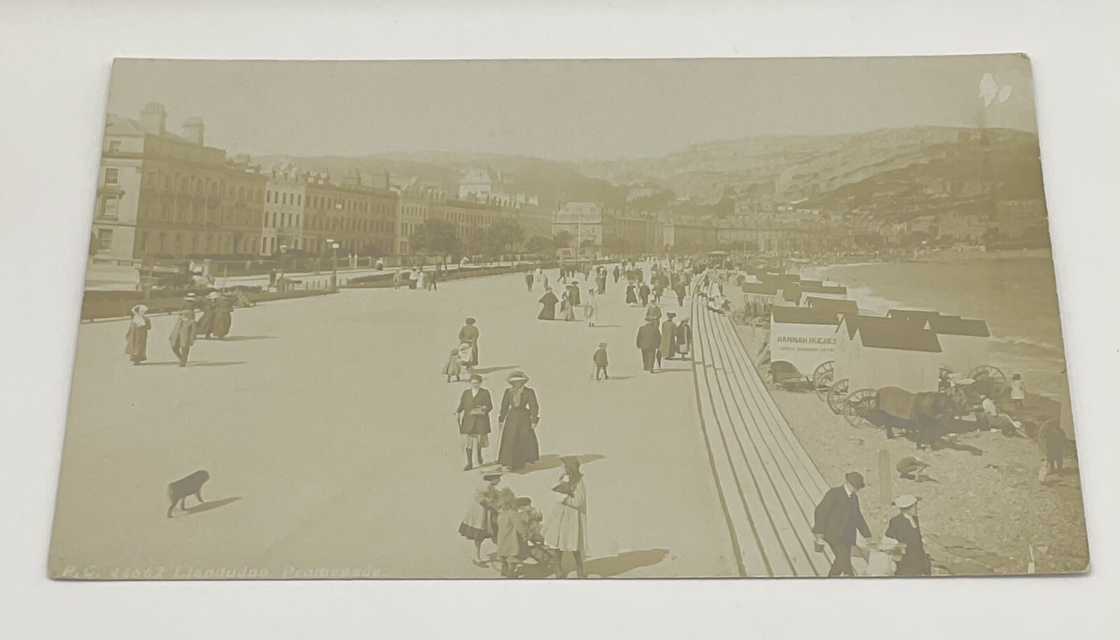 Postcard: 3 Postcards, Llandudno Views, Real Photographs. Pier, Promenade etc.: catalogue image 3