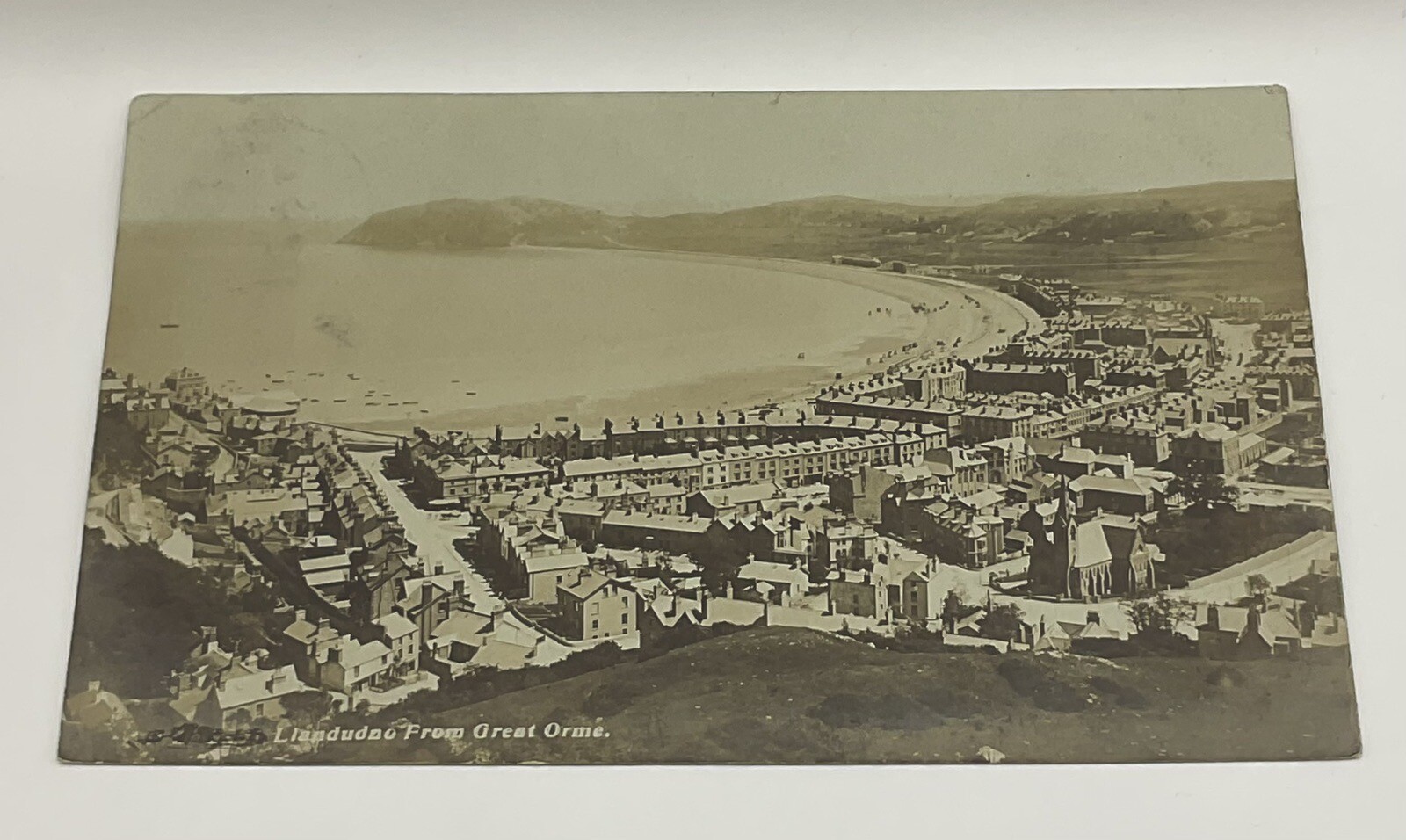 Postcard: 3 Postcards, Llandudno Views, Real Photographs. Pier, Promenade etc.: catalogue image 4