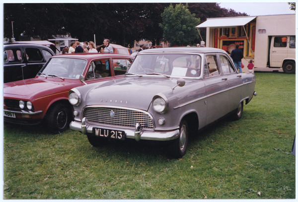 Photograph: Car Photograph, 1959 Ford Consul in Grey. Registration WLU 213.: catalogue image 1