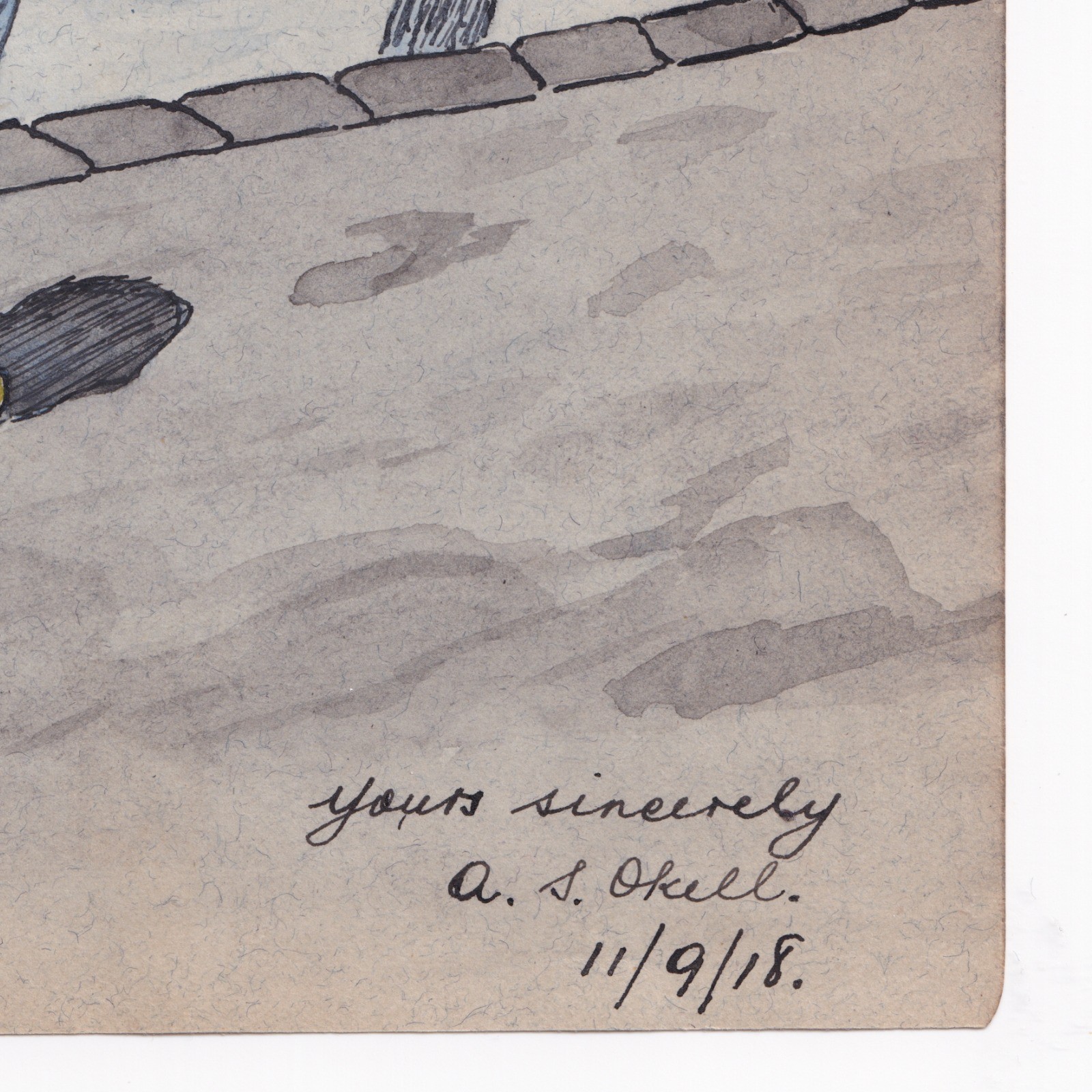 Ephemera: Old Illustration, Happy Times 1918, Smile Awhile, Cartoon of a Dutch-Style Man: catalogue image 6