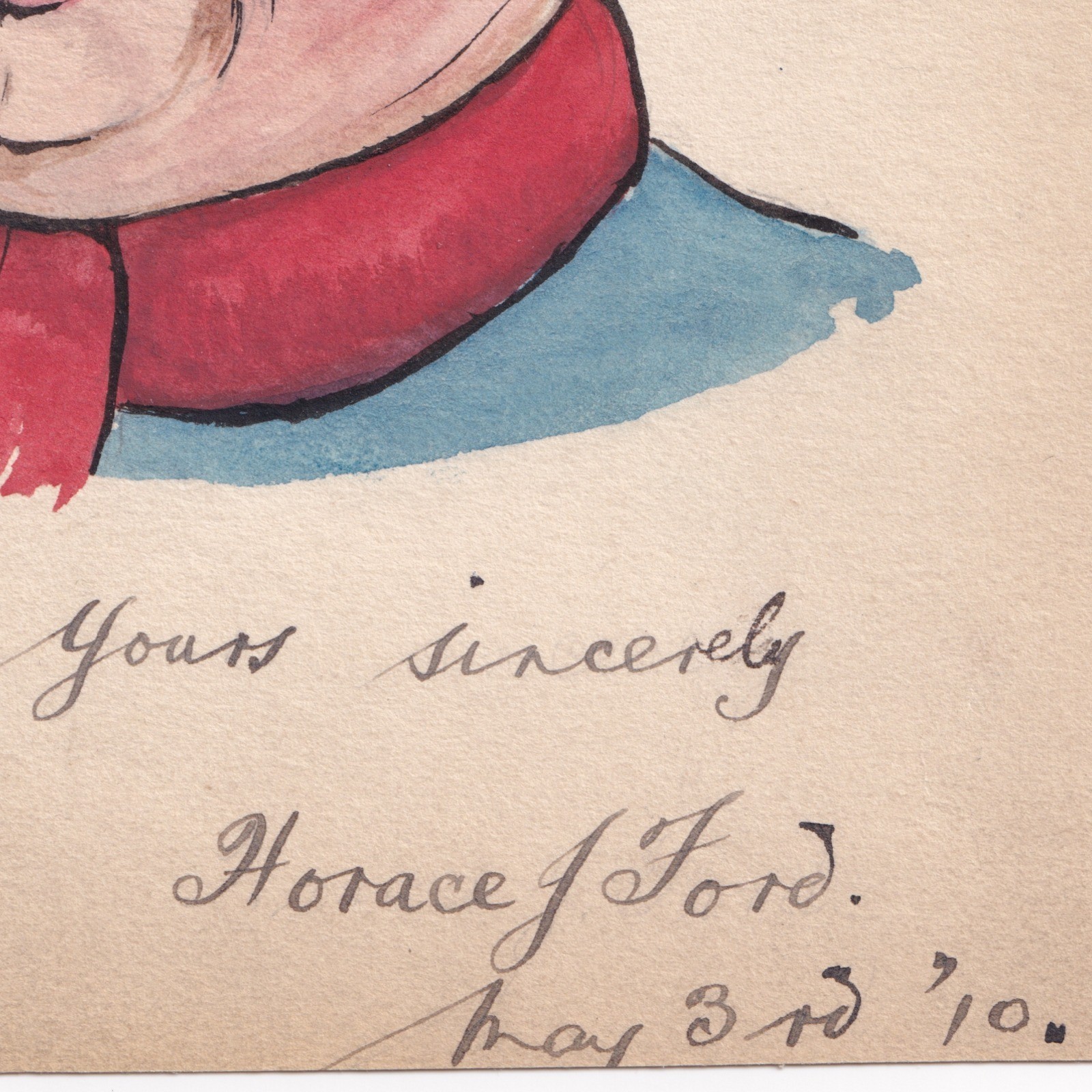 Ephemera: Old Illustration, titled A Dutchman Really Happy by a HORACE J FORD.: catalogue image 13