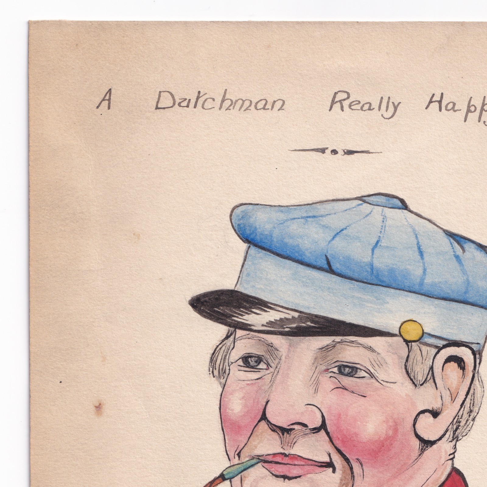 Ephemera: Old Illustration, titled A Dutchman Really Happy by a HORACE J FORD.: catalogue image 2