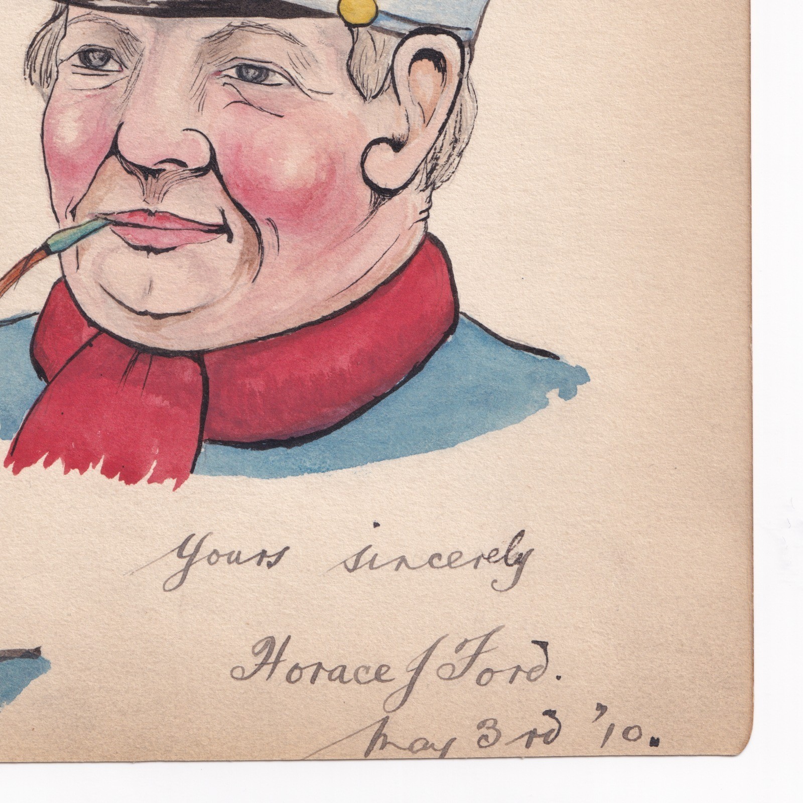 Ephemera: Old Illustration, titled A Dutchman Really Happy by a HORACE J FORD.: catalogue image 4