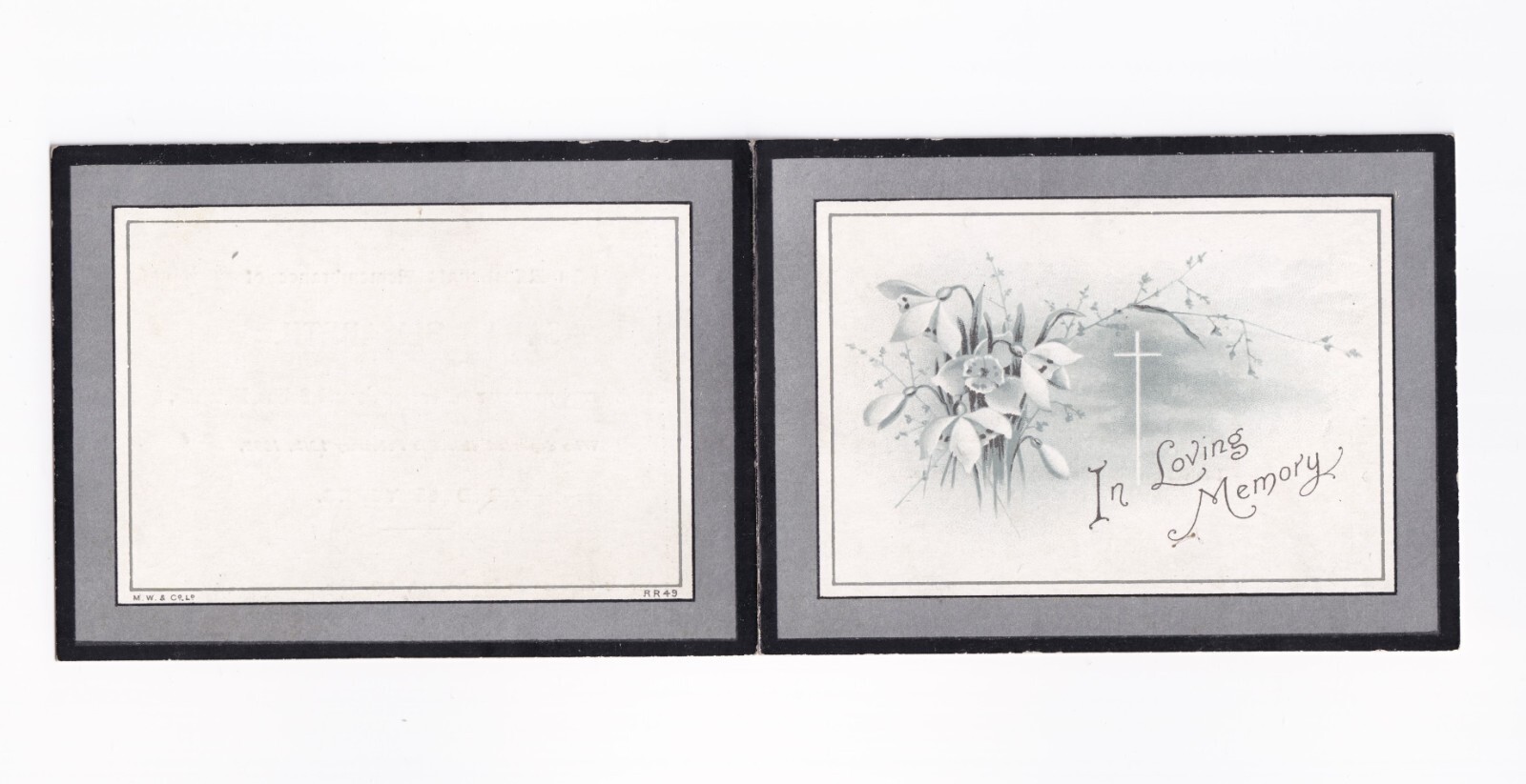 Ephemera: Memorial Card, Sarah Elizabeth 1899, Daughter of Frederick, Selina Hatcliffe.: catalogue image 4