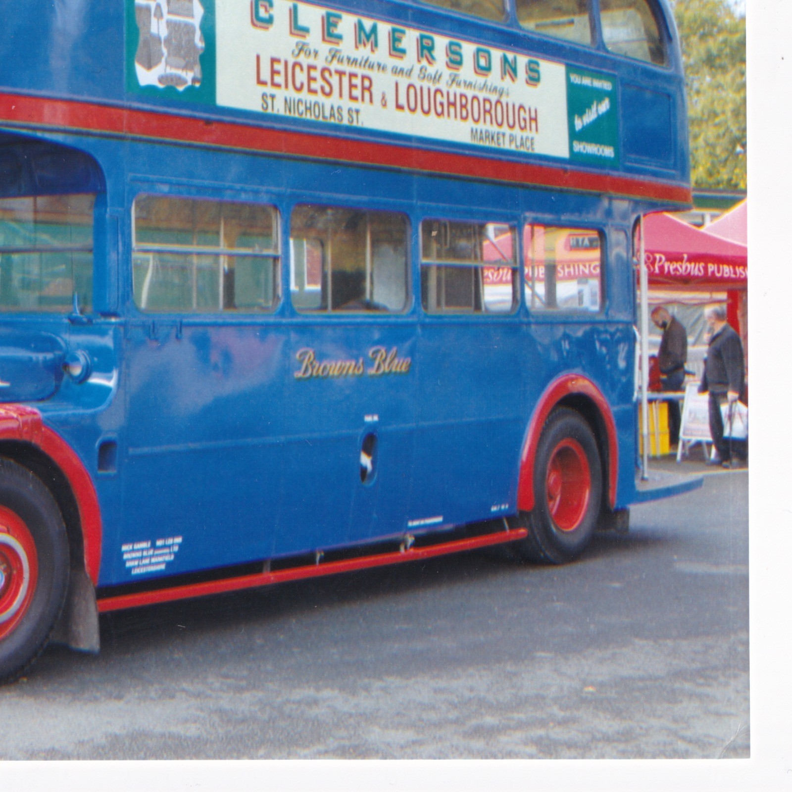 Photograph: Photograph: Vintage Bus, Reg KLB 596, CLEMERSONS Leicester, Loughborough Advert.: catalogue image 7