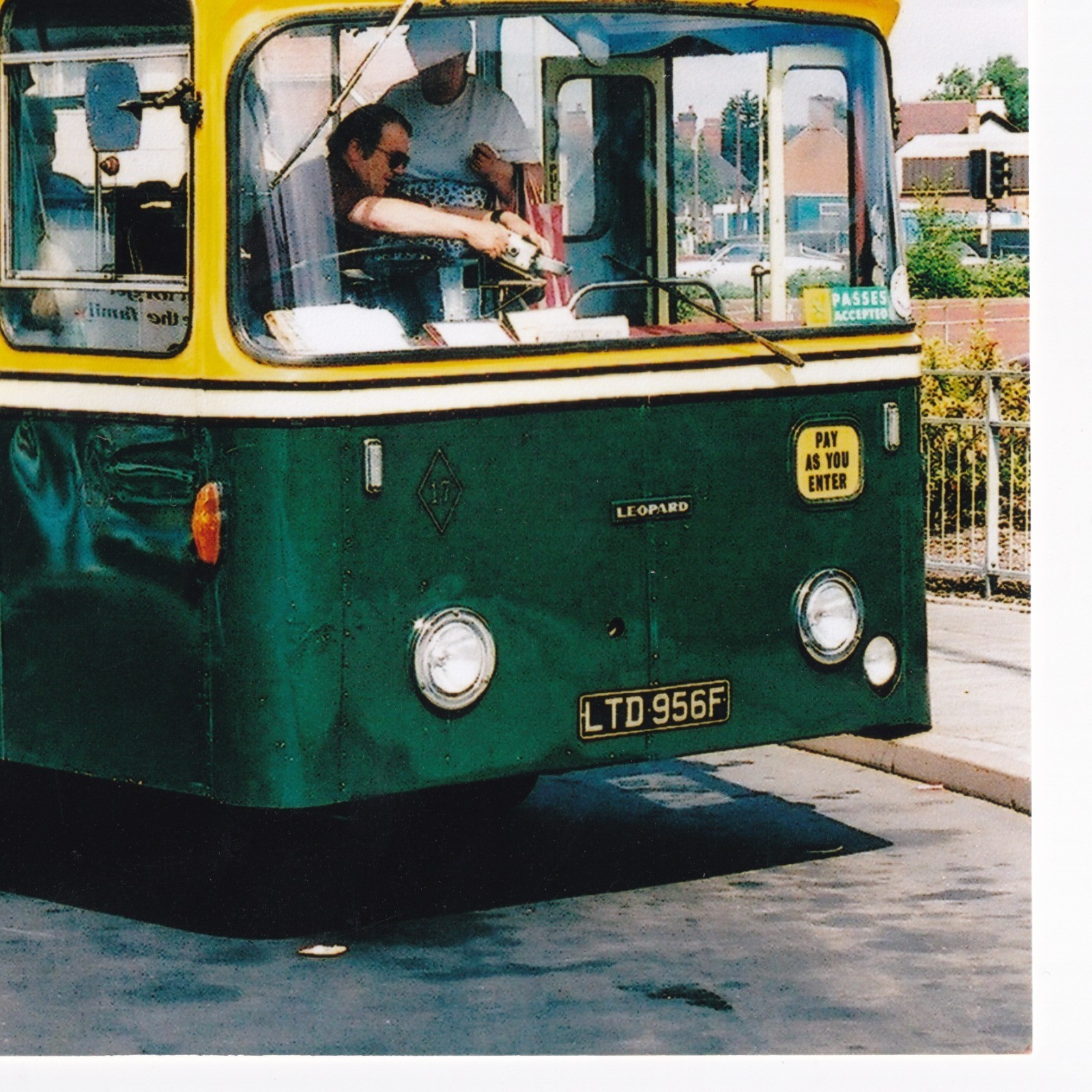 Photograph: Photograph: Vintage LEOPARD Bus or Coach, Reg LTD 956F. Rugeley Via The Chase.: catalogue image 3