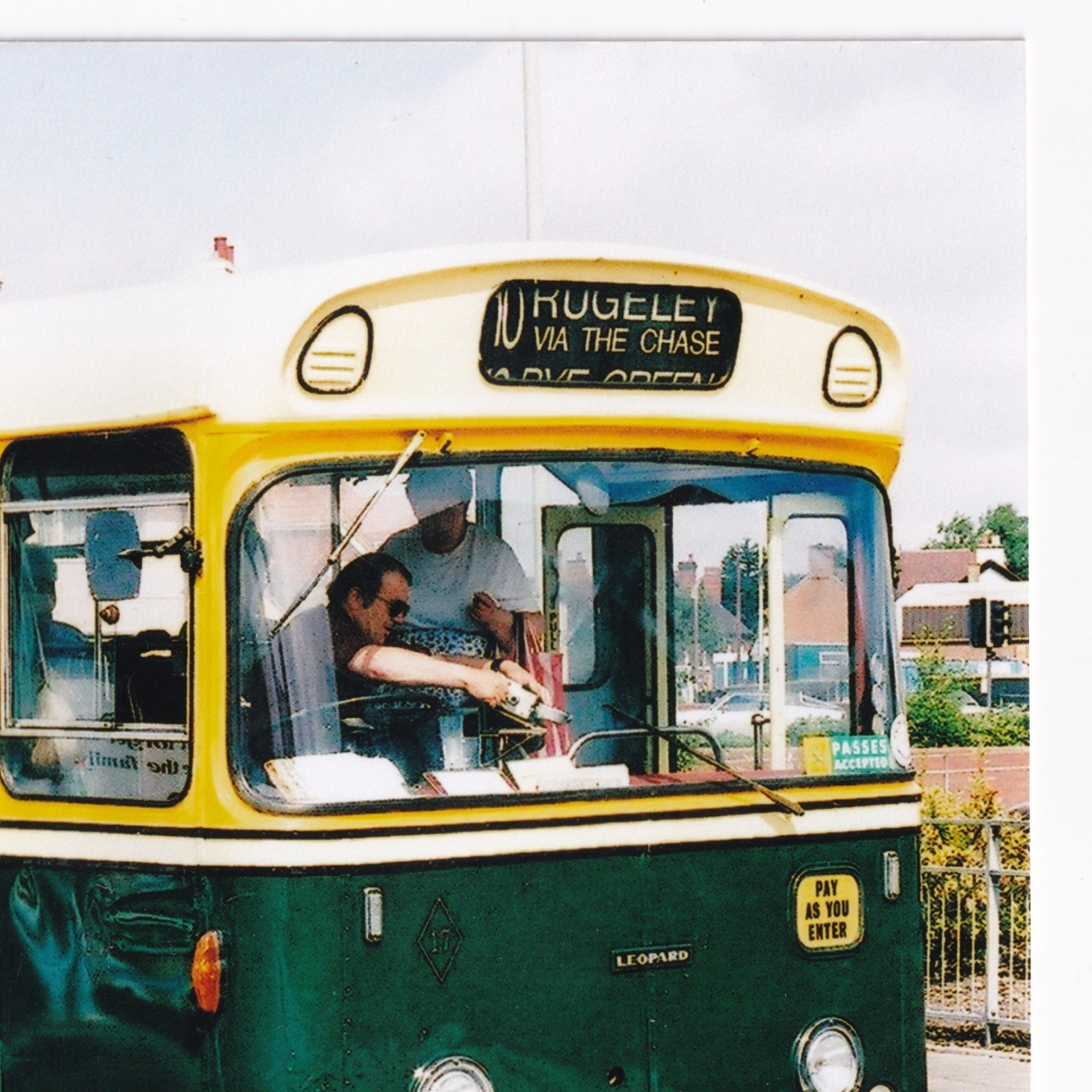 Photograph: Photograph: Vintage LEOPARD Bus or Coach, Reg LTD 956F. Rugeley Via The Chase.: catalogue image 4