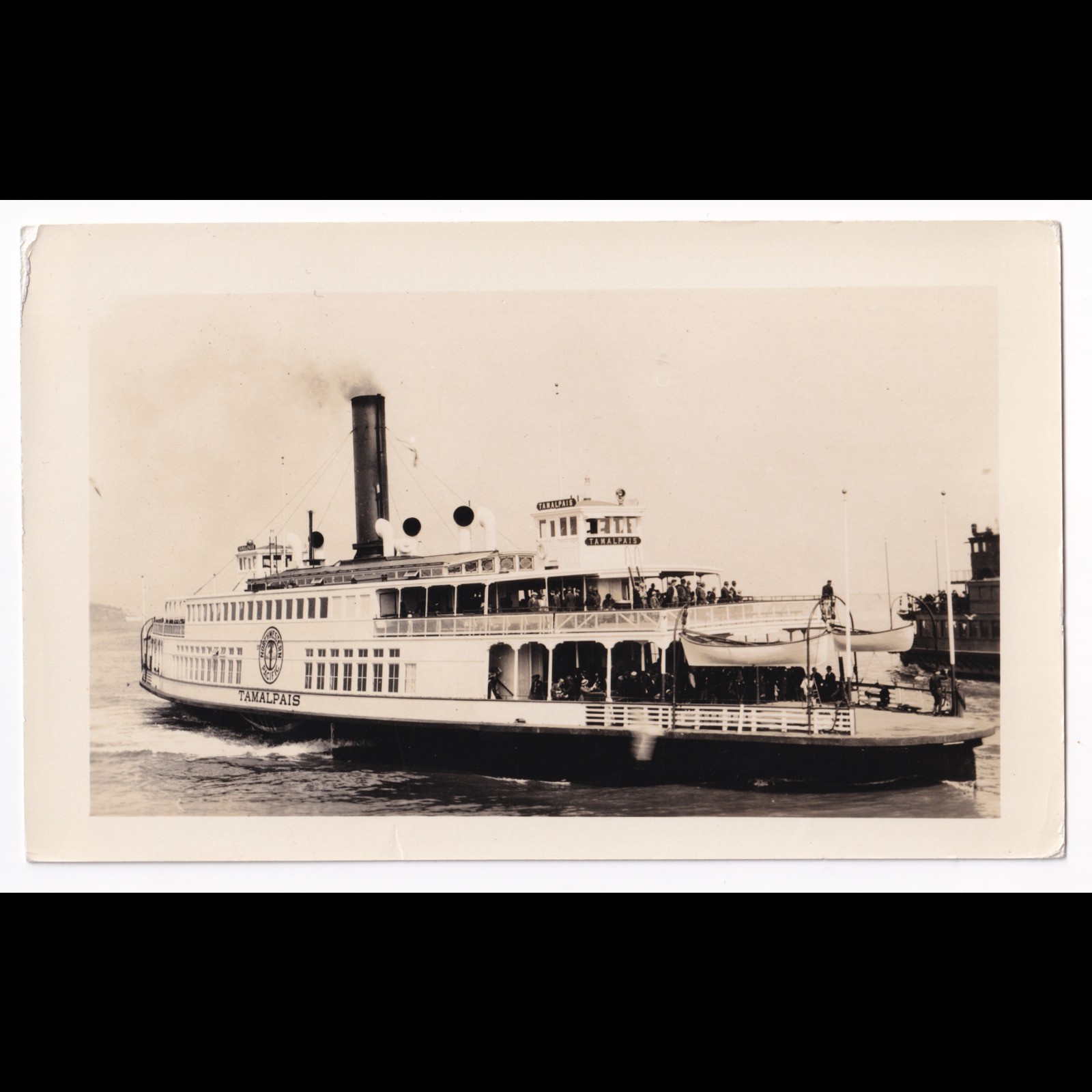 Photograph: Old Photograph, Northwestern Pacific Ferry, Tamalpais.: catalogue image 1