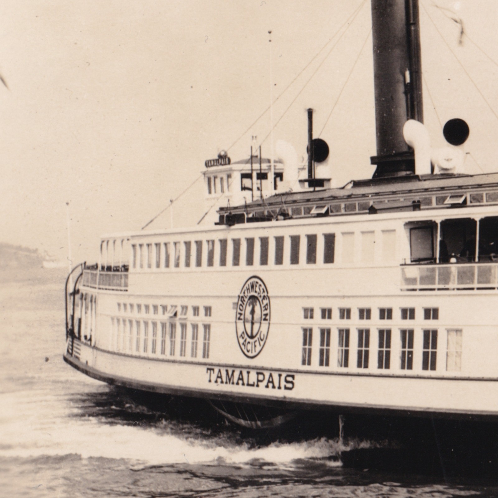 Photograph: Old Photograph, Northwestern Pacific Ferry, Tamalpais.: catalogue image 2