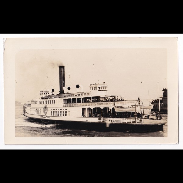 Old Photograph, Northwestern Pacific Ferry, Tamalpais.