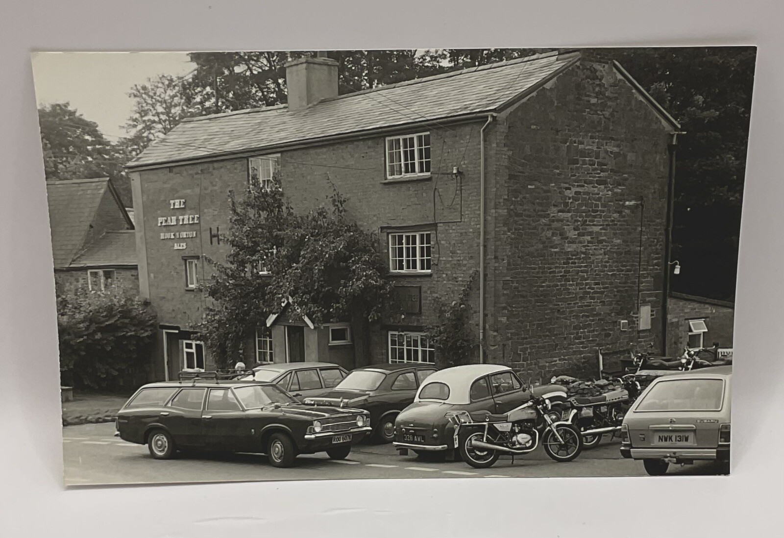 Photograph: Photograph, Pear Tree Pub, Hook Norton, Classic Cars Parked Outside.: catalogue image 1