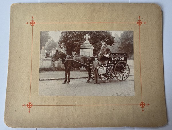 Photograph: Vintage Photograph, T. HYDE, Confectioner’s Horse and Cart, Widmore, Bromley.: catalogue image 1