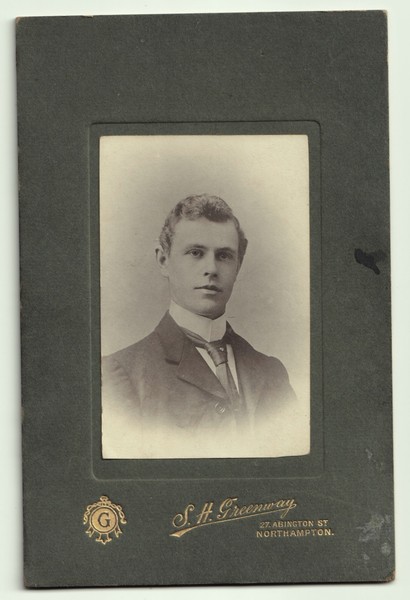 Photograph: Photograph Young Man, Possible Wellingborough Links. S.H Greenway, Northampton: S. H Greenway, Northampton, Northamptonshire: catalogue image 1